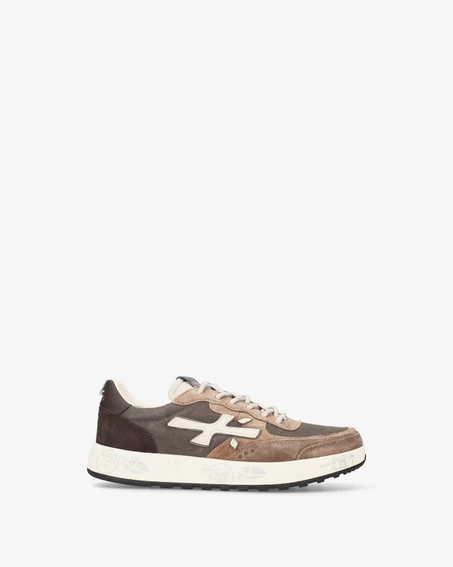 Premiata Nous 8461 baskets homme marron daim