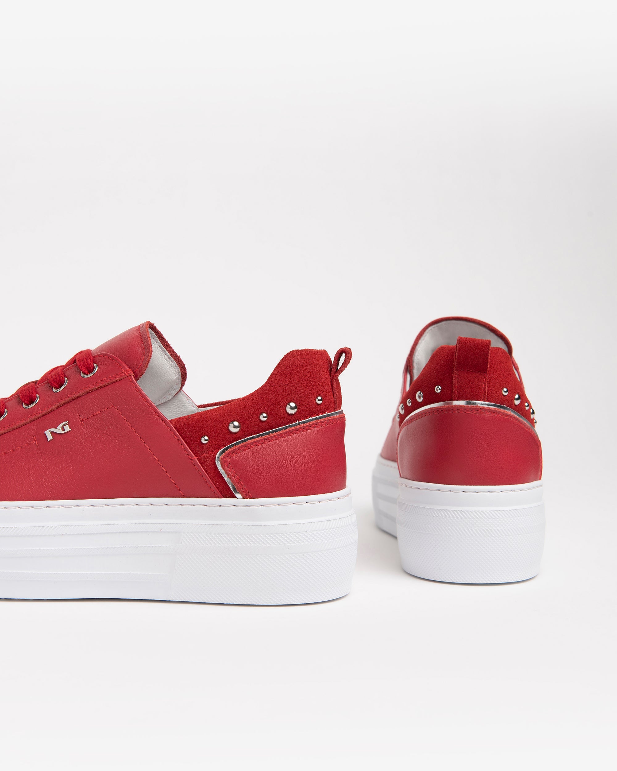 Nero Giardini Sneakers baskets cuir femme plateforme