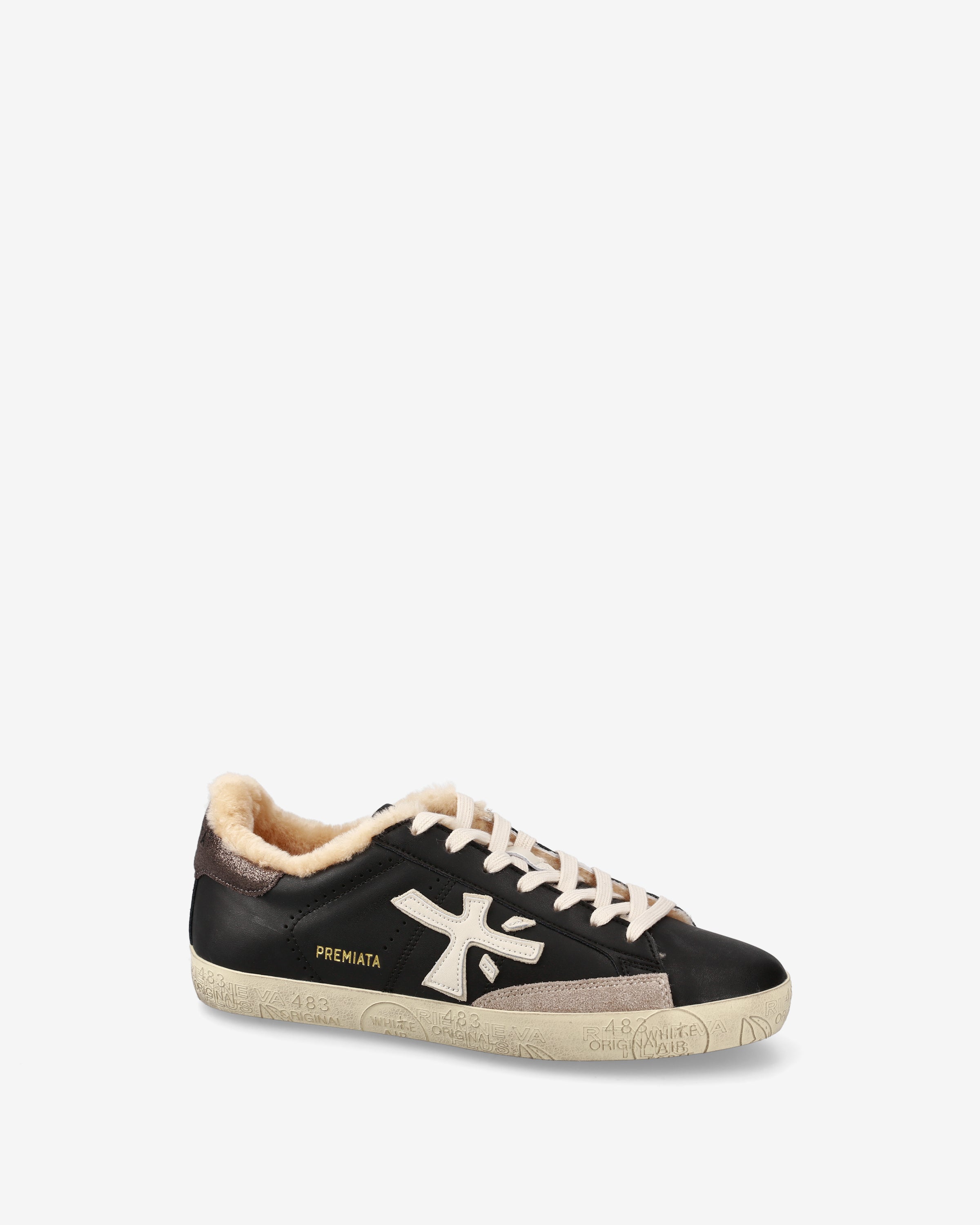 Premiata Stevend 7603M sneakers cuir blanc crème femme