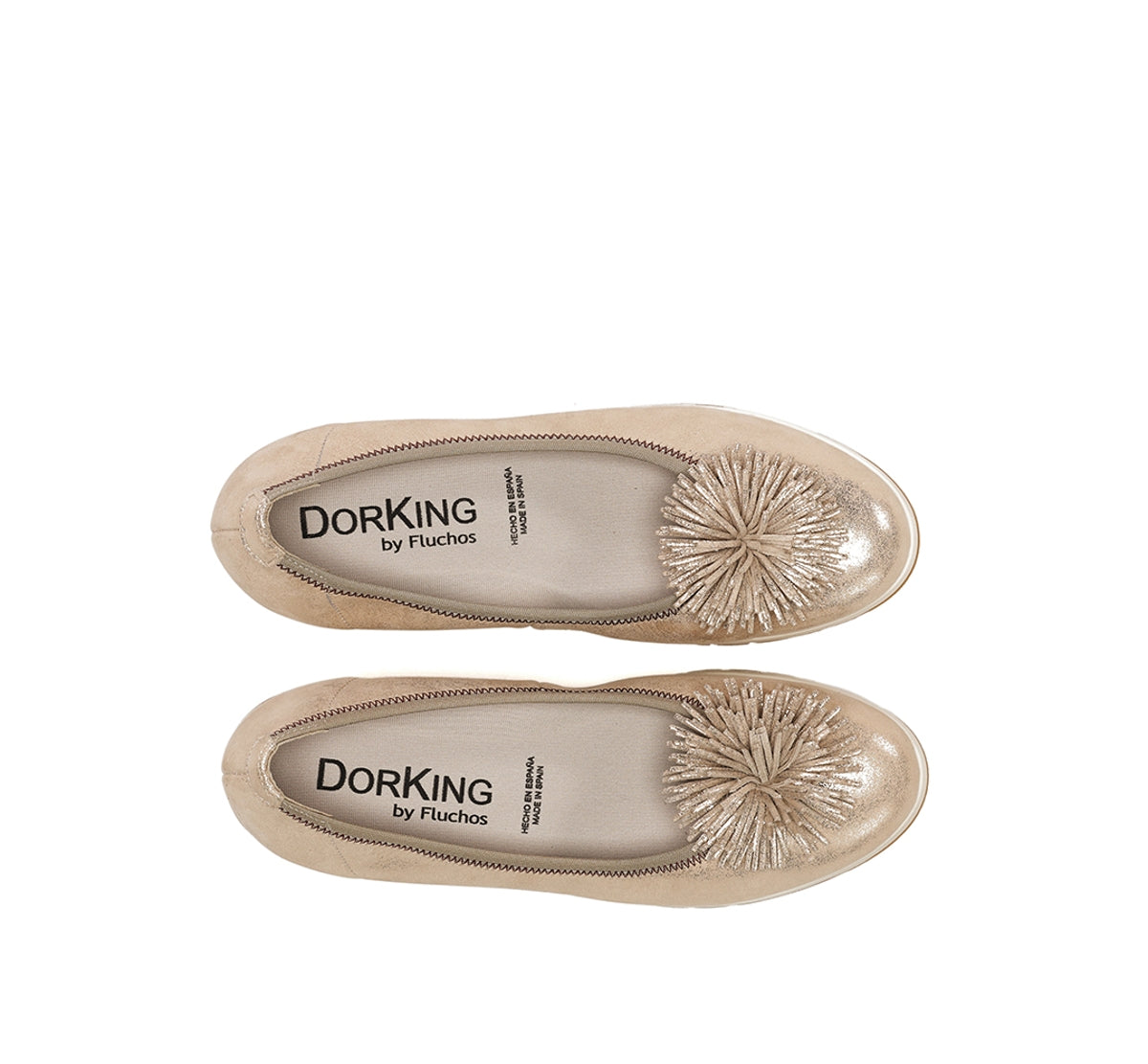 Dorking by Fluchos Swim D9714 chaussures femme doré