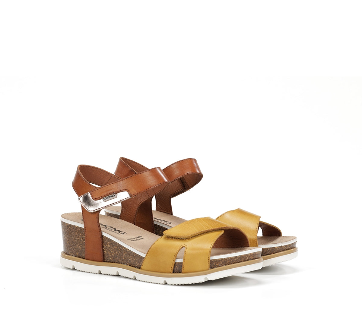Dorking by Fluchos Gold D9512 sandales jaune femme