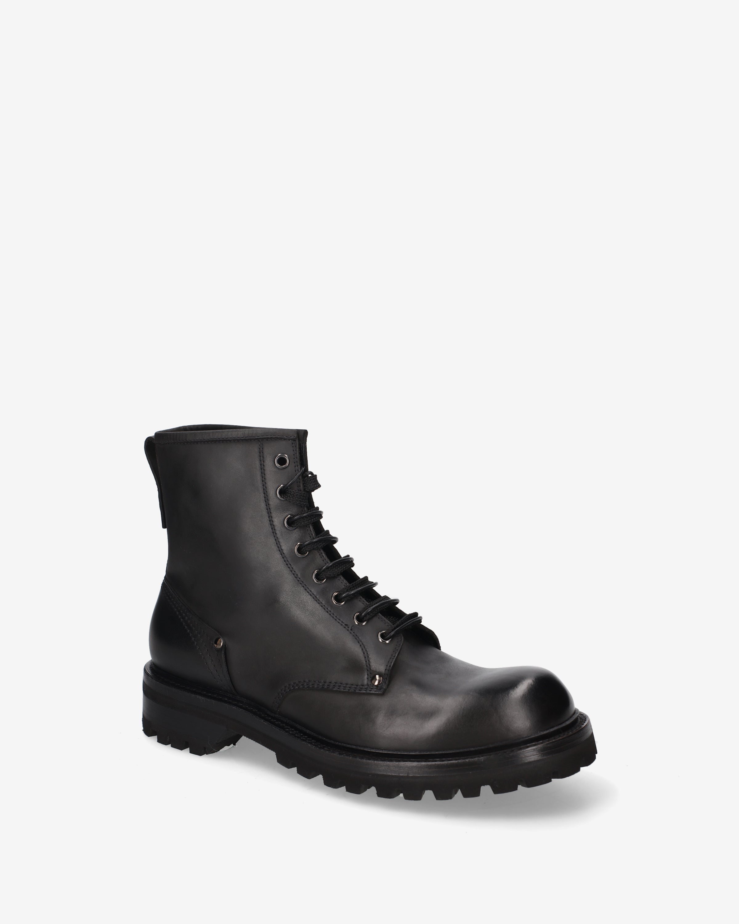 Premiata Brusk bottines cuir noir lacets