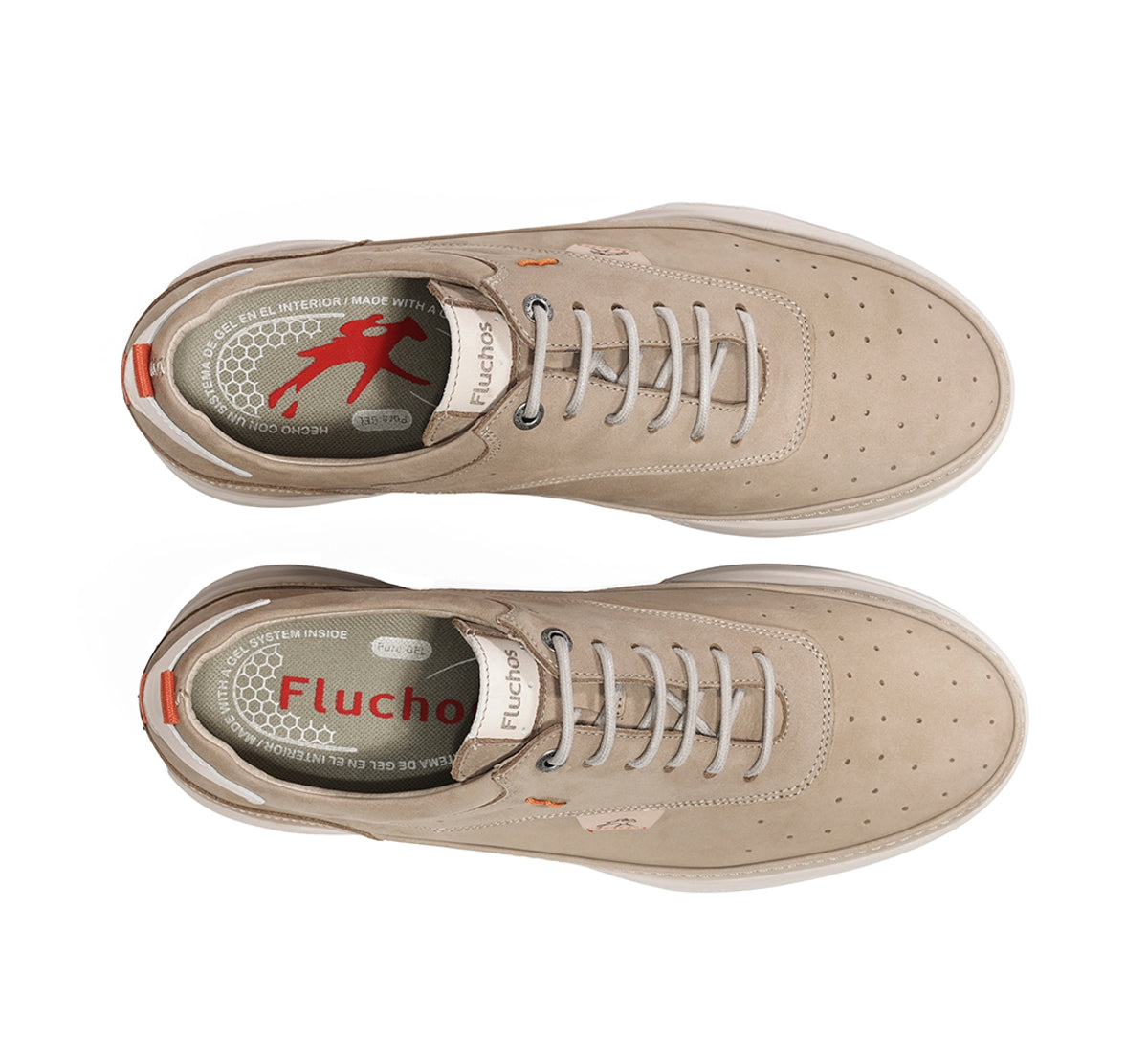 Fluchos Kadir F2447 Baskets Homme Taupe Léger