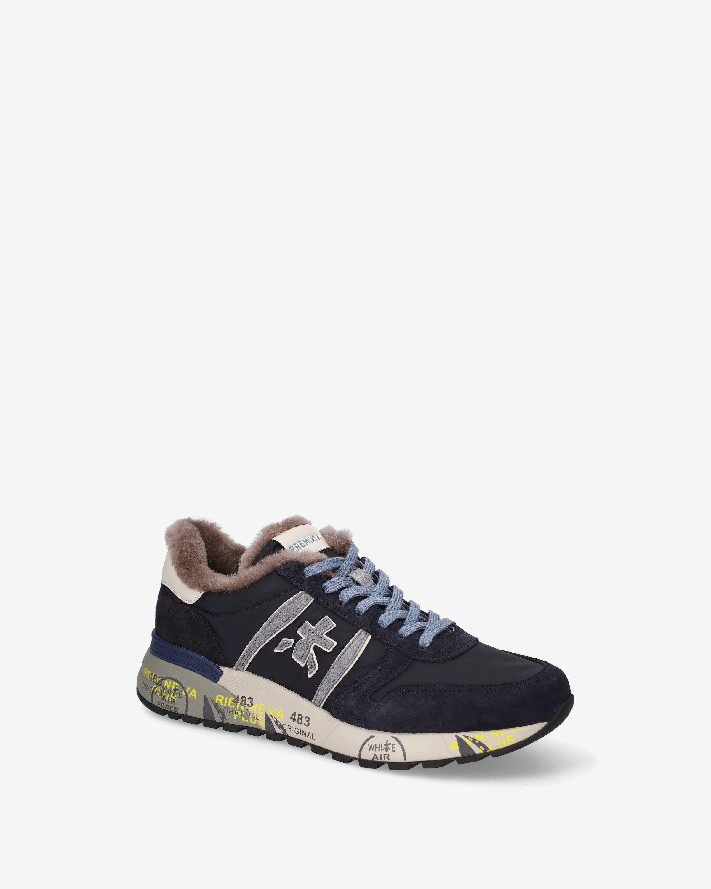 Premiata Lander 8656M Sneakers Homme Nylon Suède