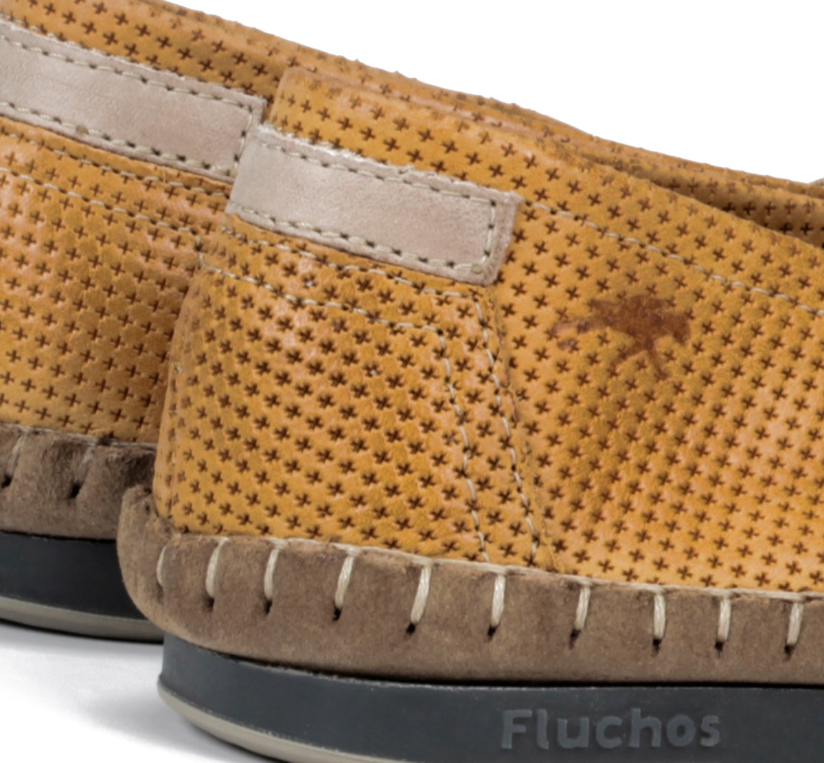 Fluchos Bahamas 8674 slip-on jaune homme sans lacets