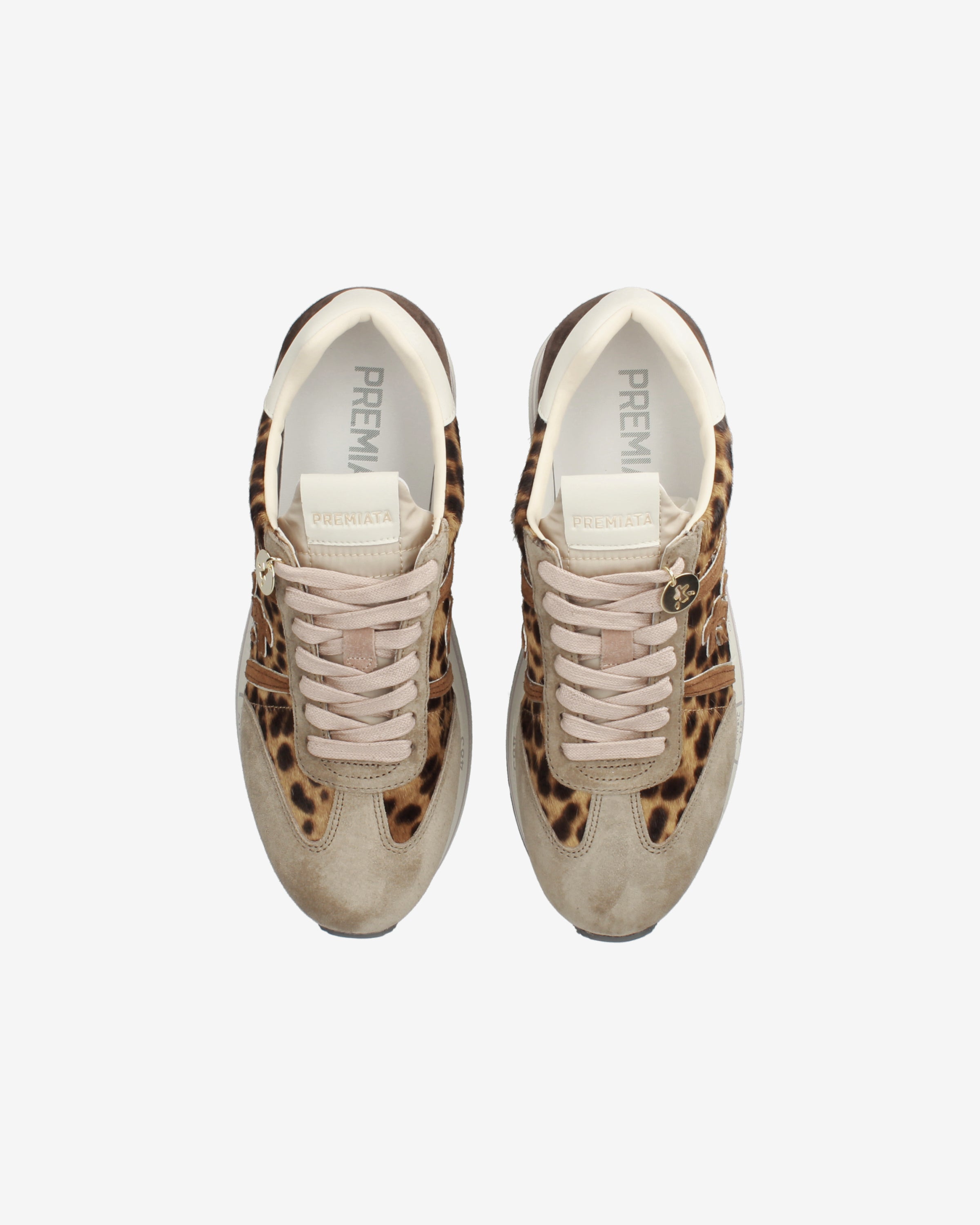 Premiata Beth 7741 sneakers daim beige imprimé animal 38