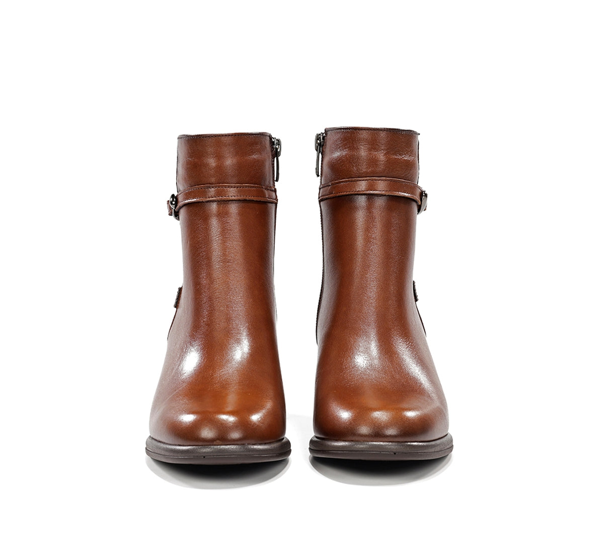 Dorking Frixe D9816 bottine femme marron talon léger