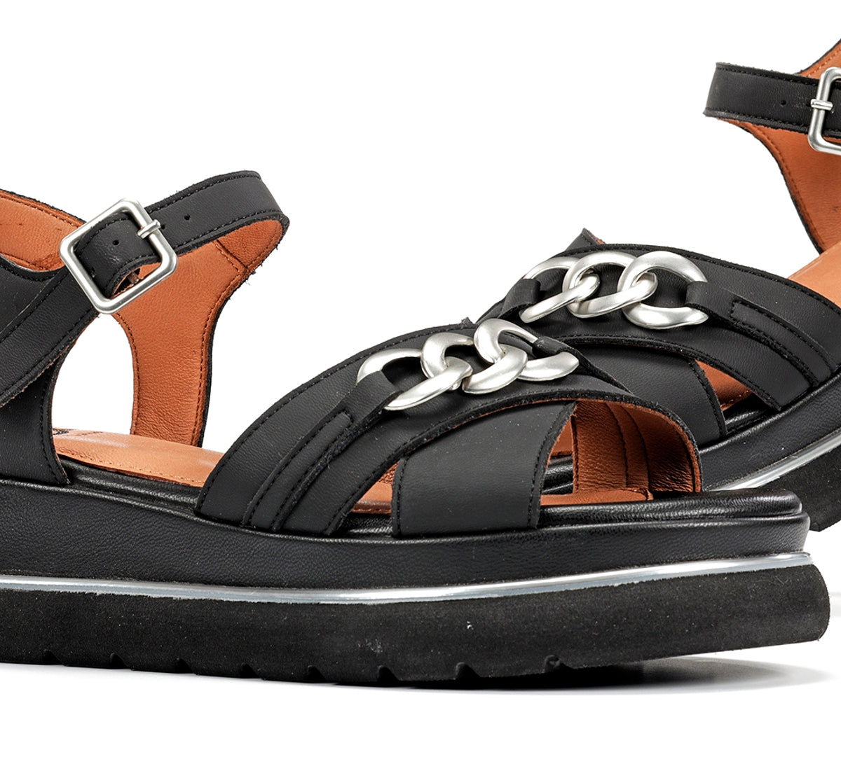 Dorking by Fluchos Nika D9527 sandales femme noires
