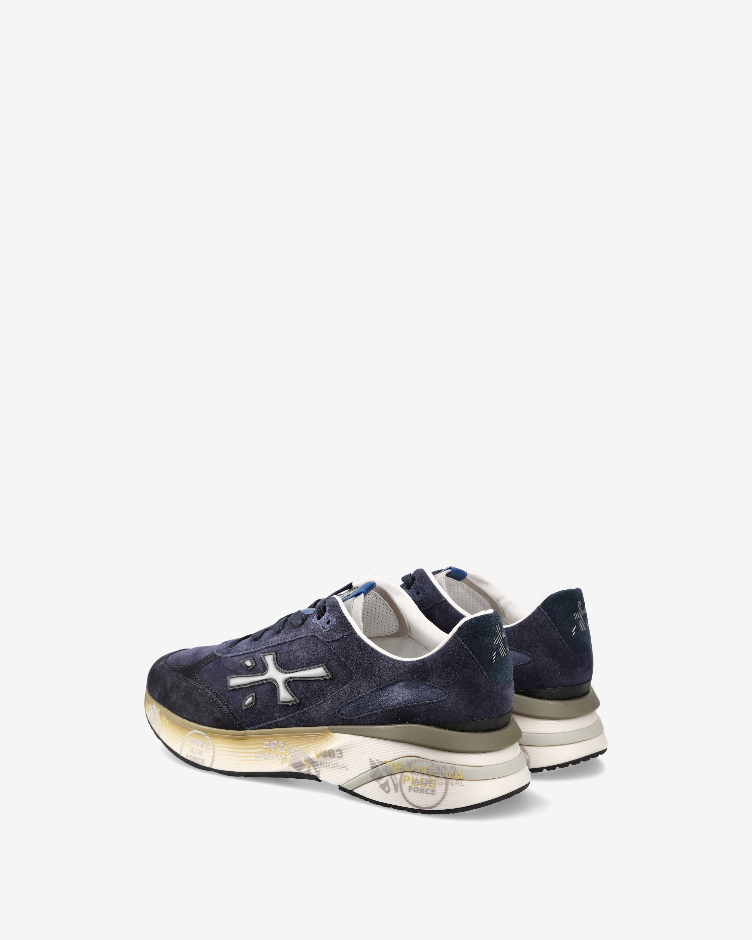 Premiata Moerun 7776 sneakers homme bleu mesh