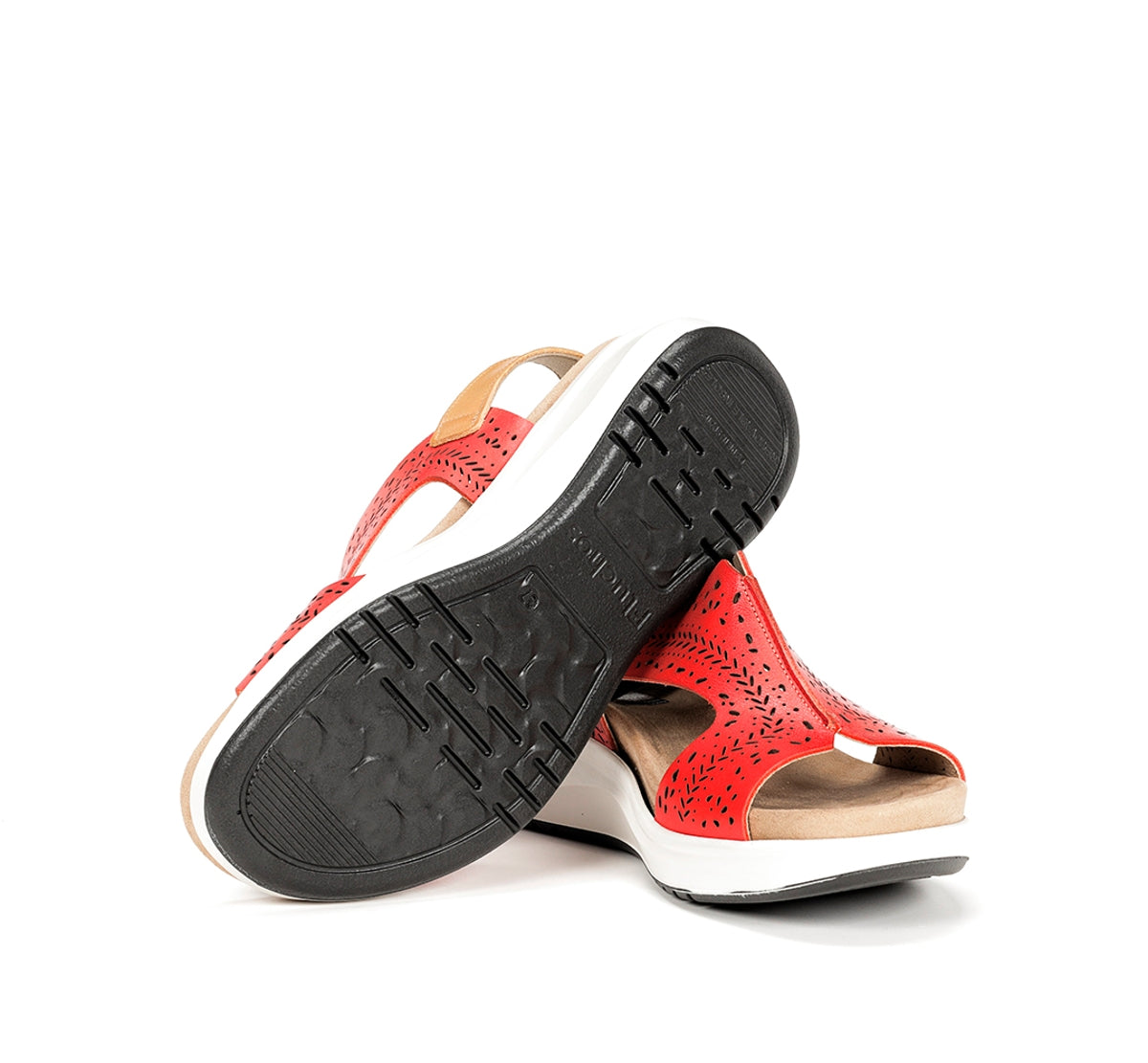 Fluchos Yagon F1481 sandales rouge femme