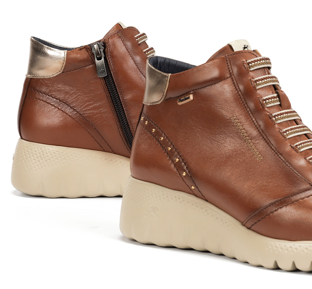 Fluchos Live F2246 bottines femme marron cuir