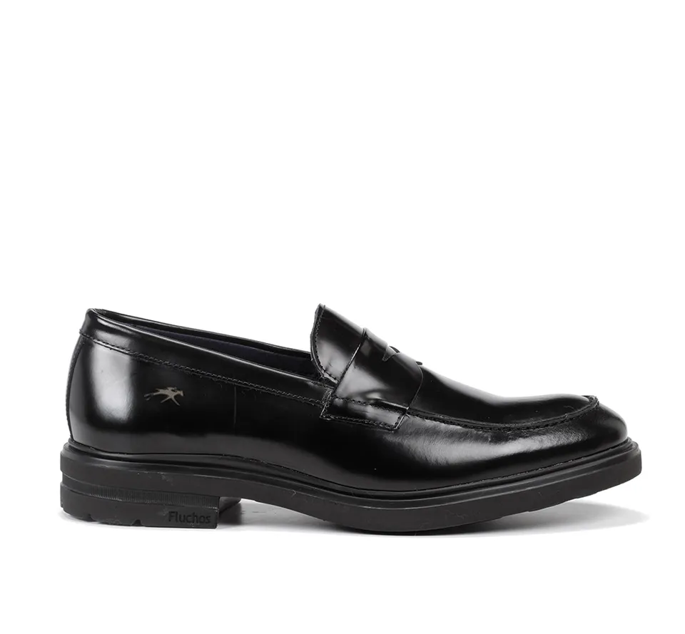 Fluchos Belgas F0633 Mocassins Noir Léger Homme