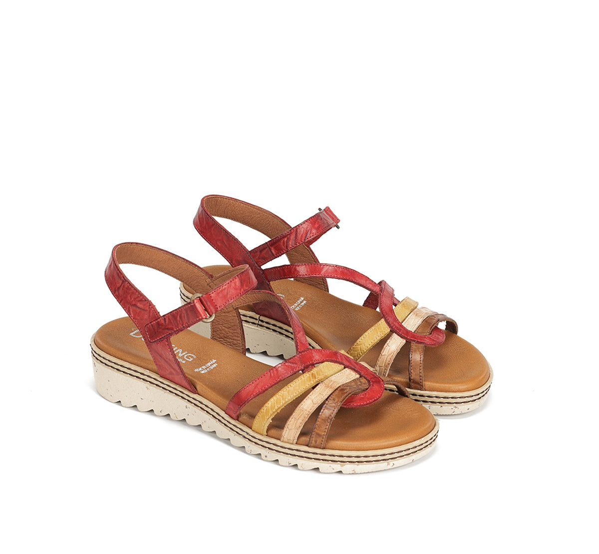 Dorking by Fluchos Espe D9113 Sandale Femme Rouge