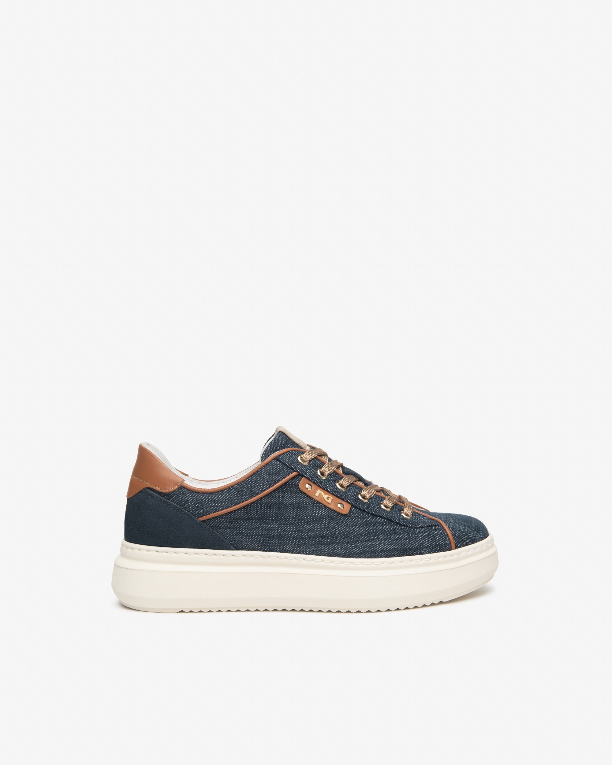 Nero Giardini Sneakers Baskets Cuir Femme Confort