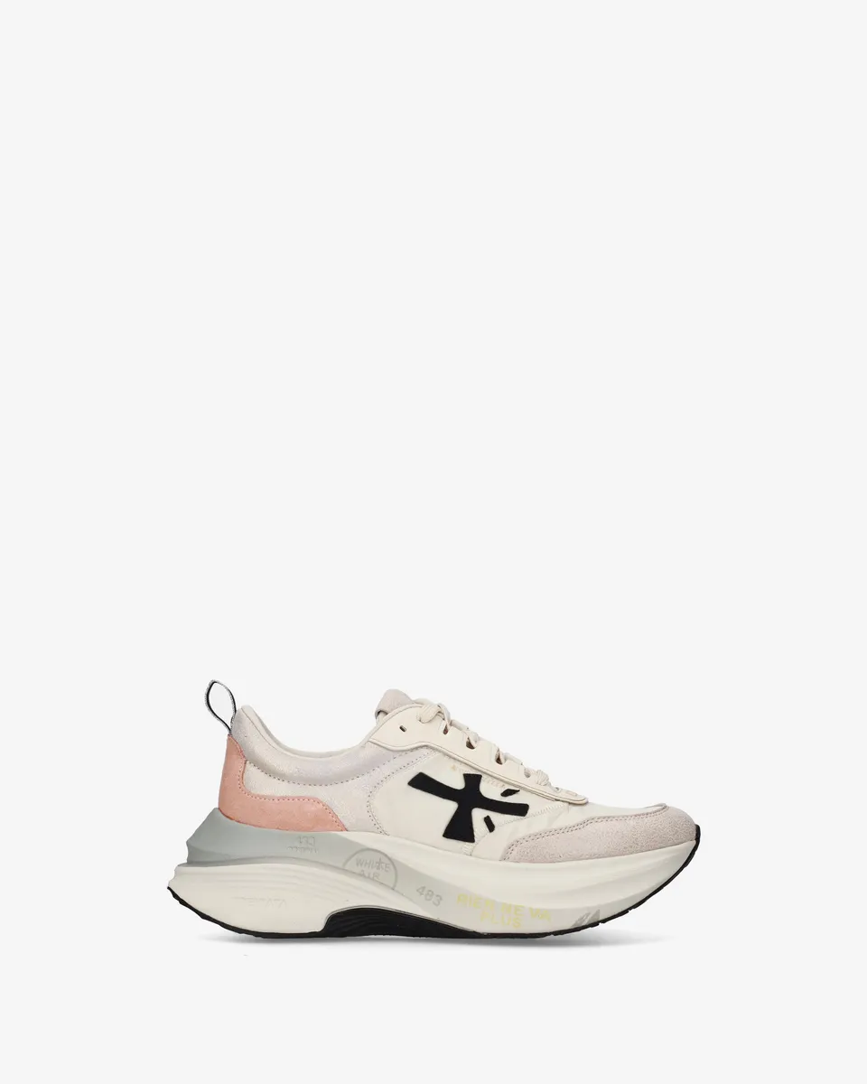 Premiata Hill 8522 sneakers femme blanc rose