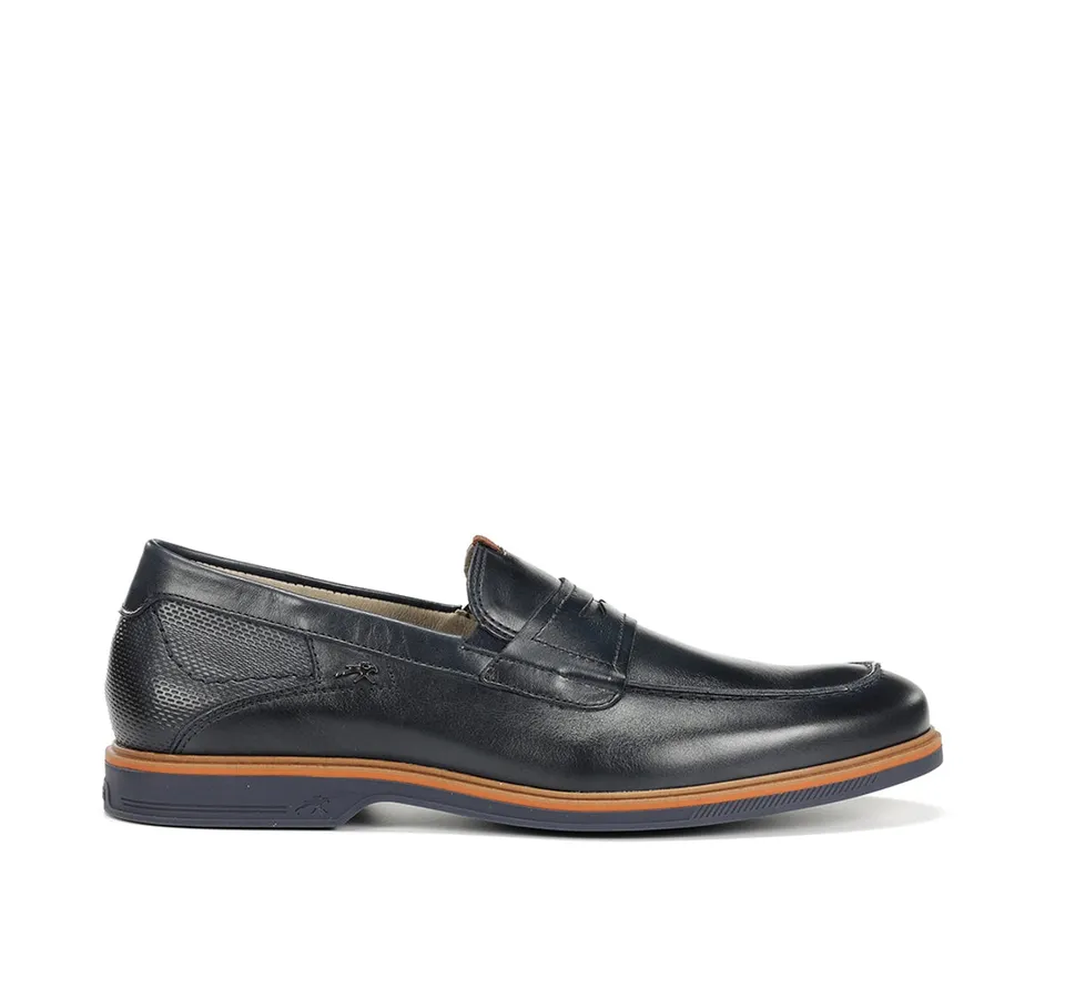 Fluchos Tristan F1747 mocassin bleu homme souple