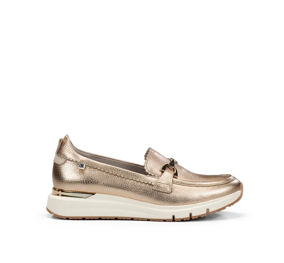 Dorking Serena D9047 mocassin femme doré sport