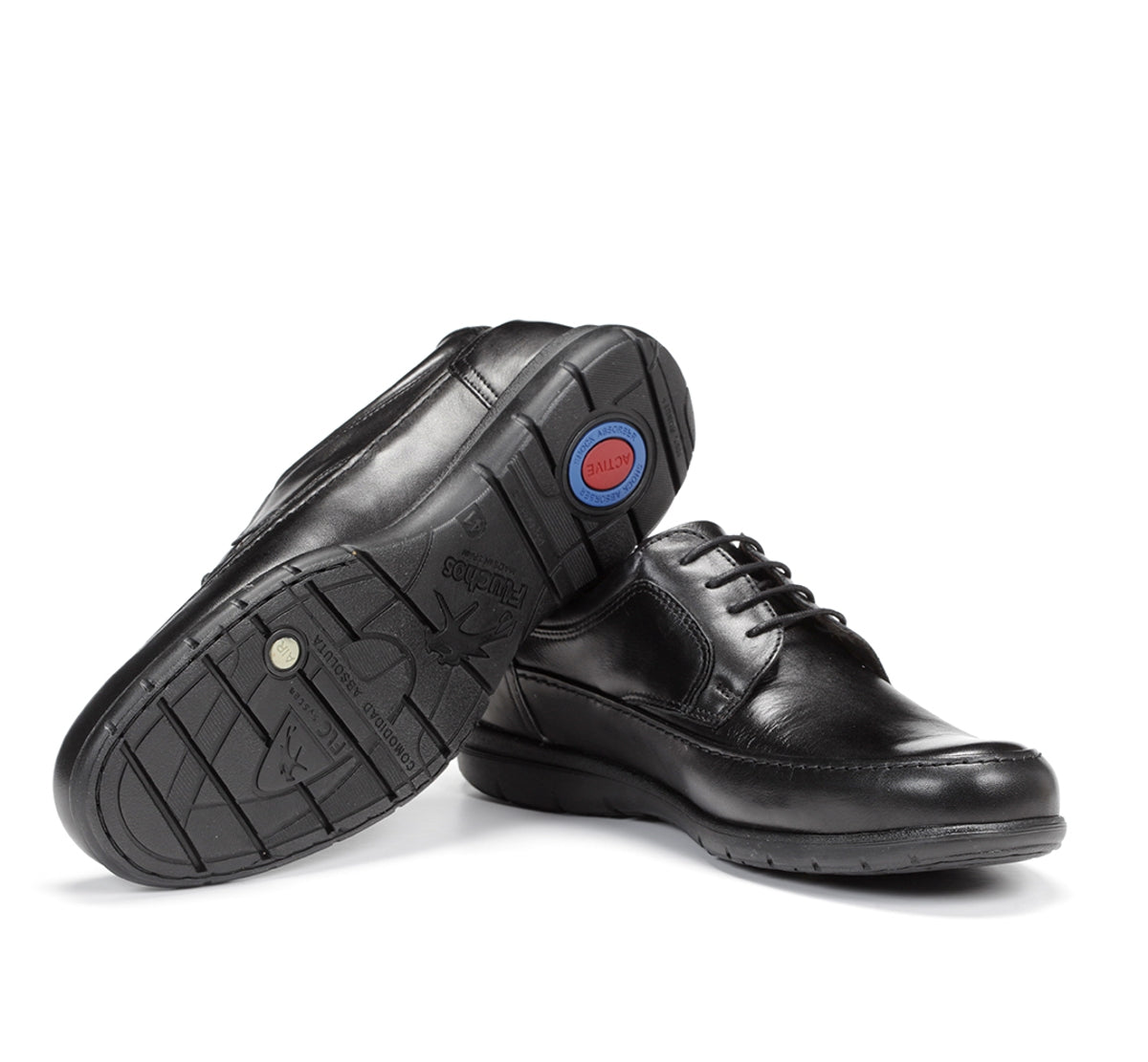 Fluchos Luca 8498 chaussure homme noir cuir