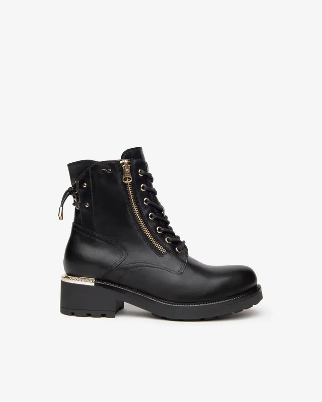 Nero Giardini Combat Boots bottines femme cuir Italie