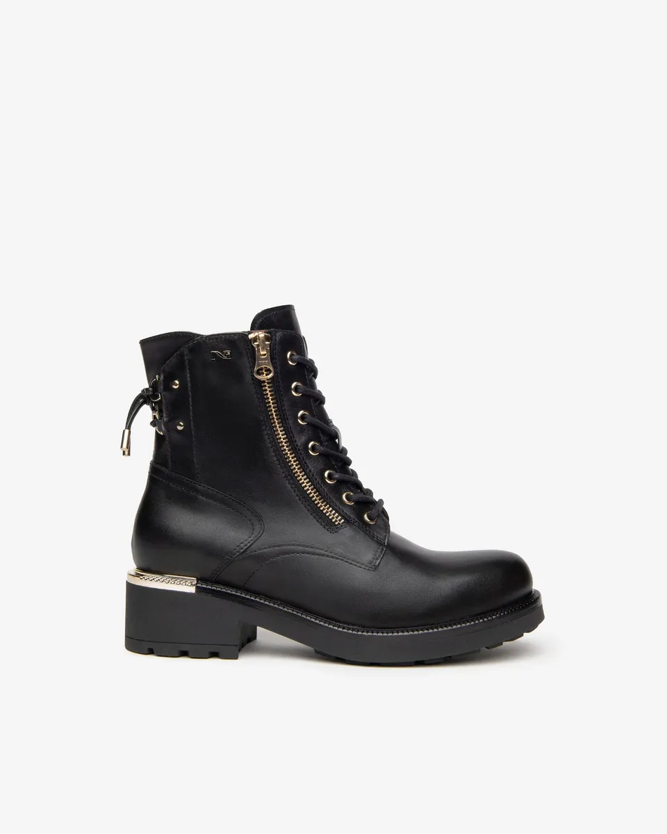 Nero Giardini Combat Boots bottines femme cuir Italie