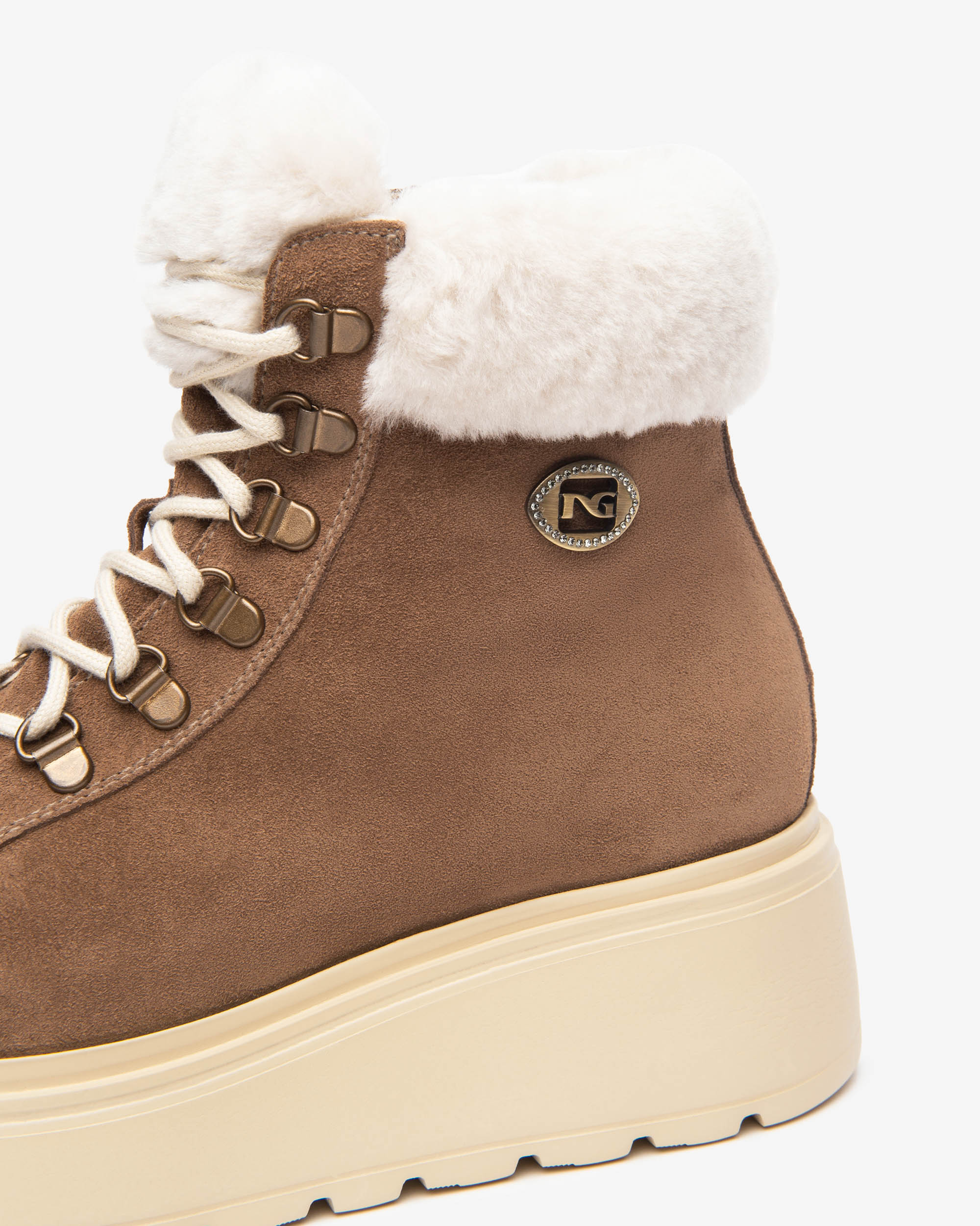 Nero Giardini Ankle Boots Bottines Femme Daim Fourrées 38