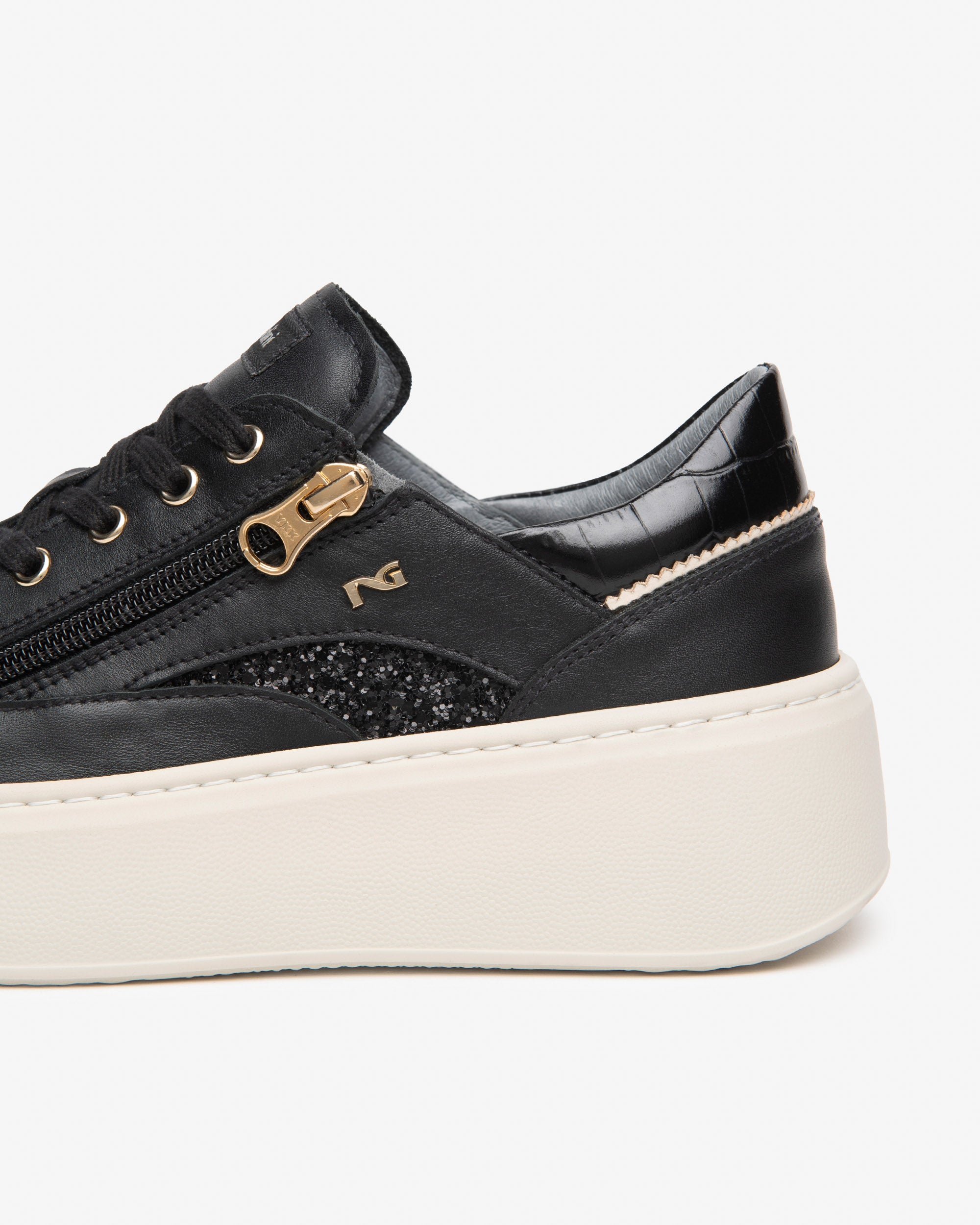 Nero Giardini Sneakers baskets cuir femme plateforme 38