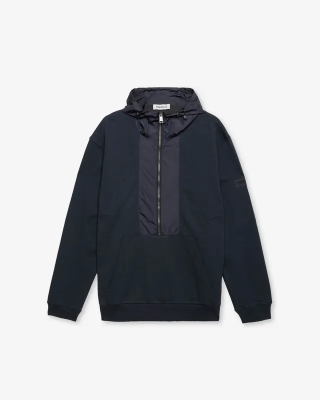 Premiata Felpa Technical Hoodie sweat bleu marine homme