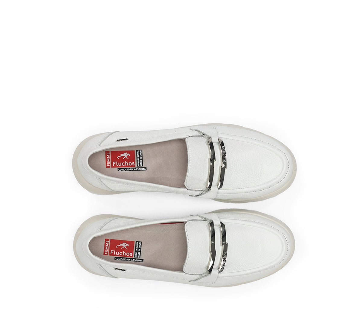 Fluchos Gladis F2201 mocassin femme blanc leger