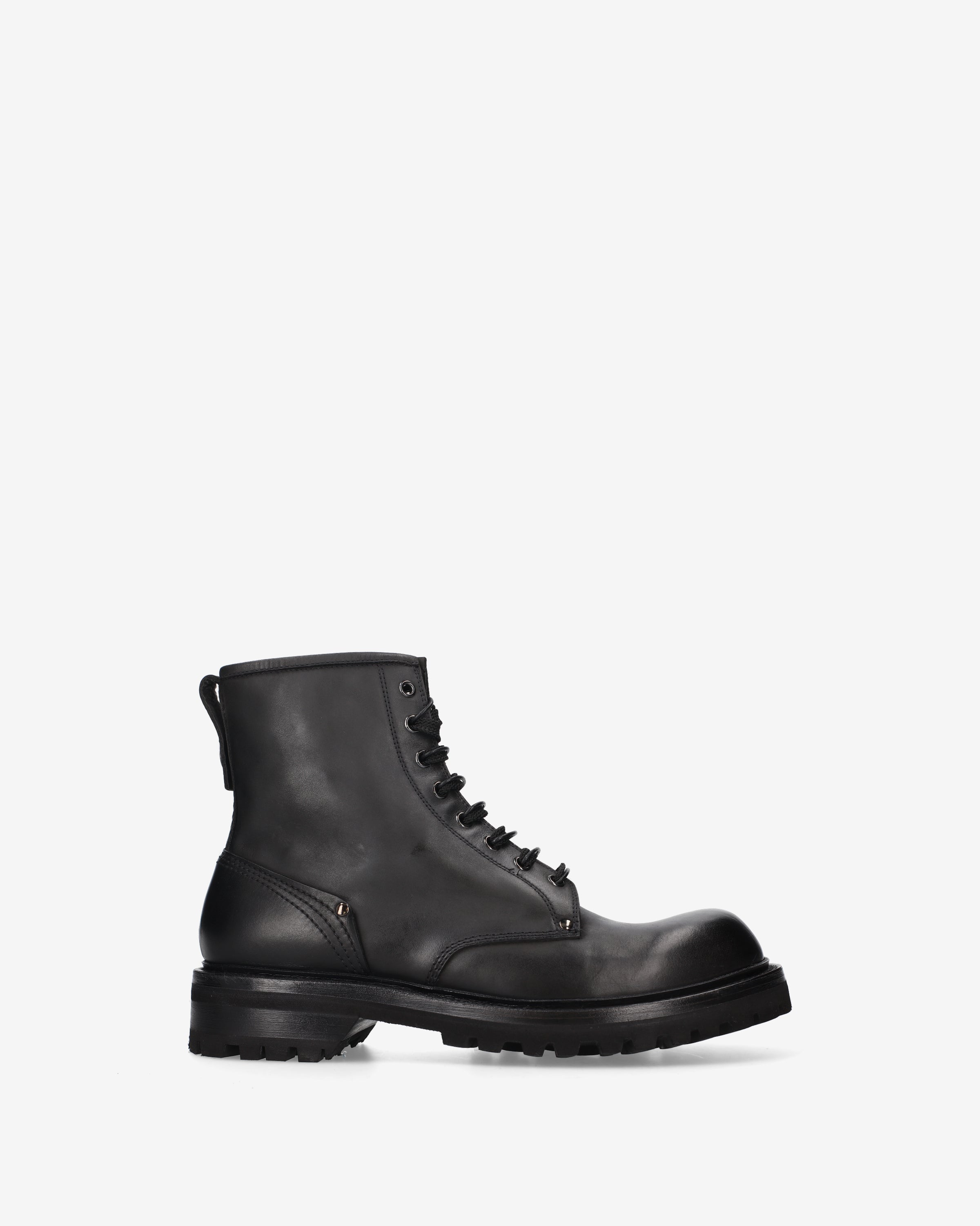 Premiata Brusk bottines cuir noir lacets