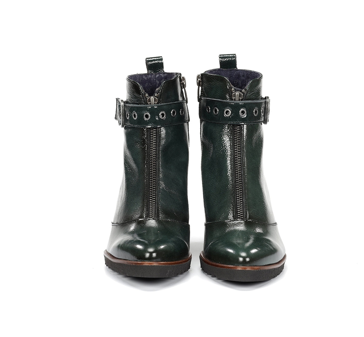 Dorking Thais D8300 bottines vert femme talon