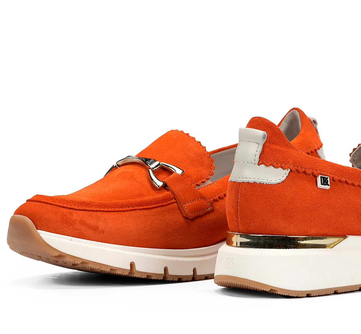 Dorking by Fluchos Serena D9047 mocassin orange sport femme