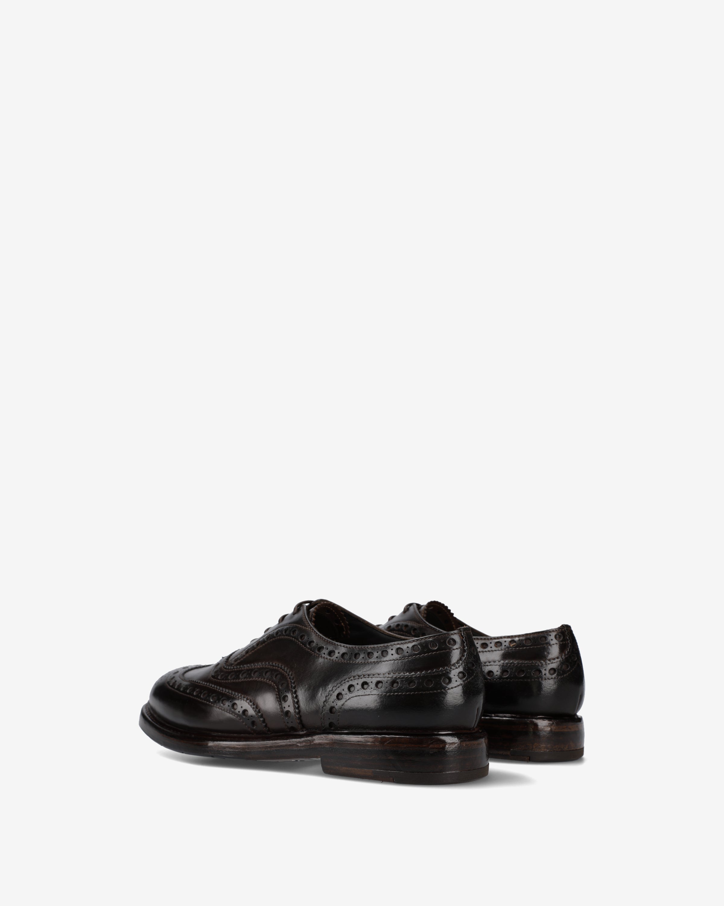 Premiata Oxford Brogue derby cuir cordovan noir