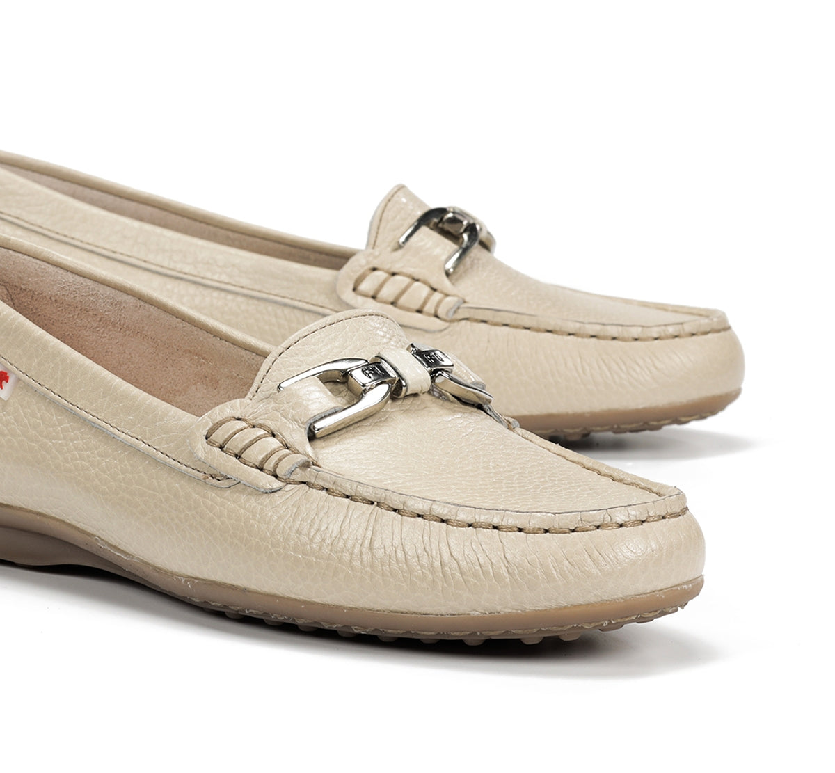 Fluchos Bruni F0804 mocassins taupe femme cuir