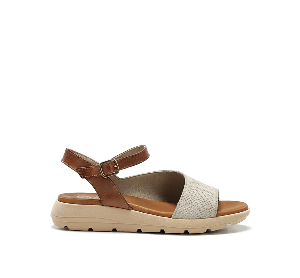 Dorking by Fluchos Gandia D9464 Sandale Femme Taupe