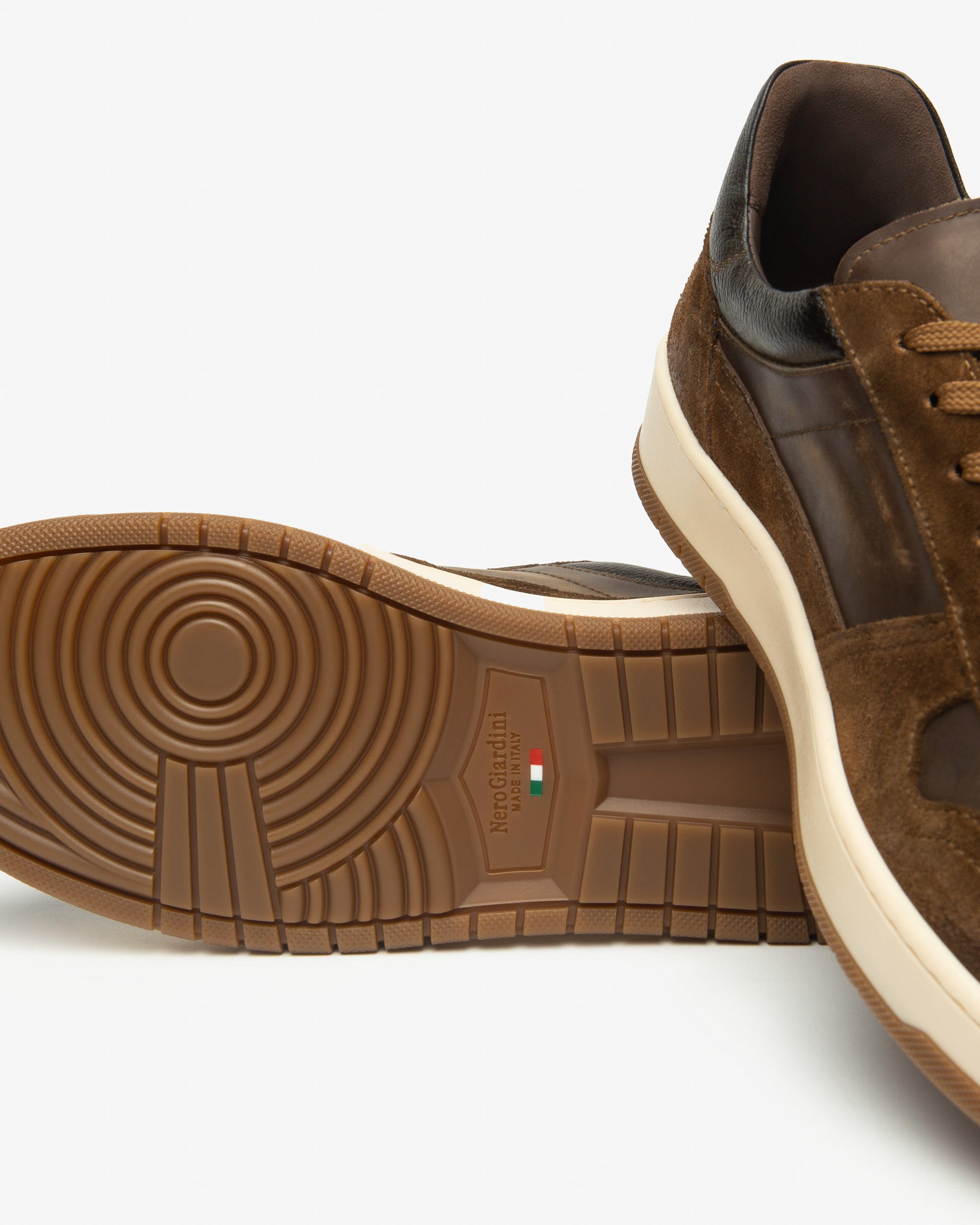 Nero Giardini Sneakers baskets cuir suède homme