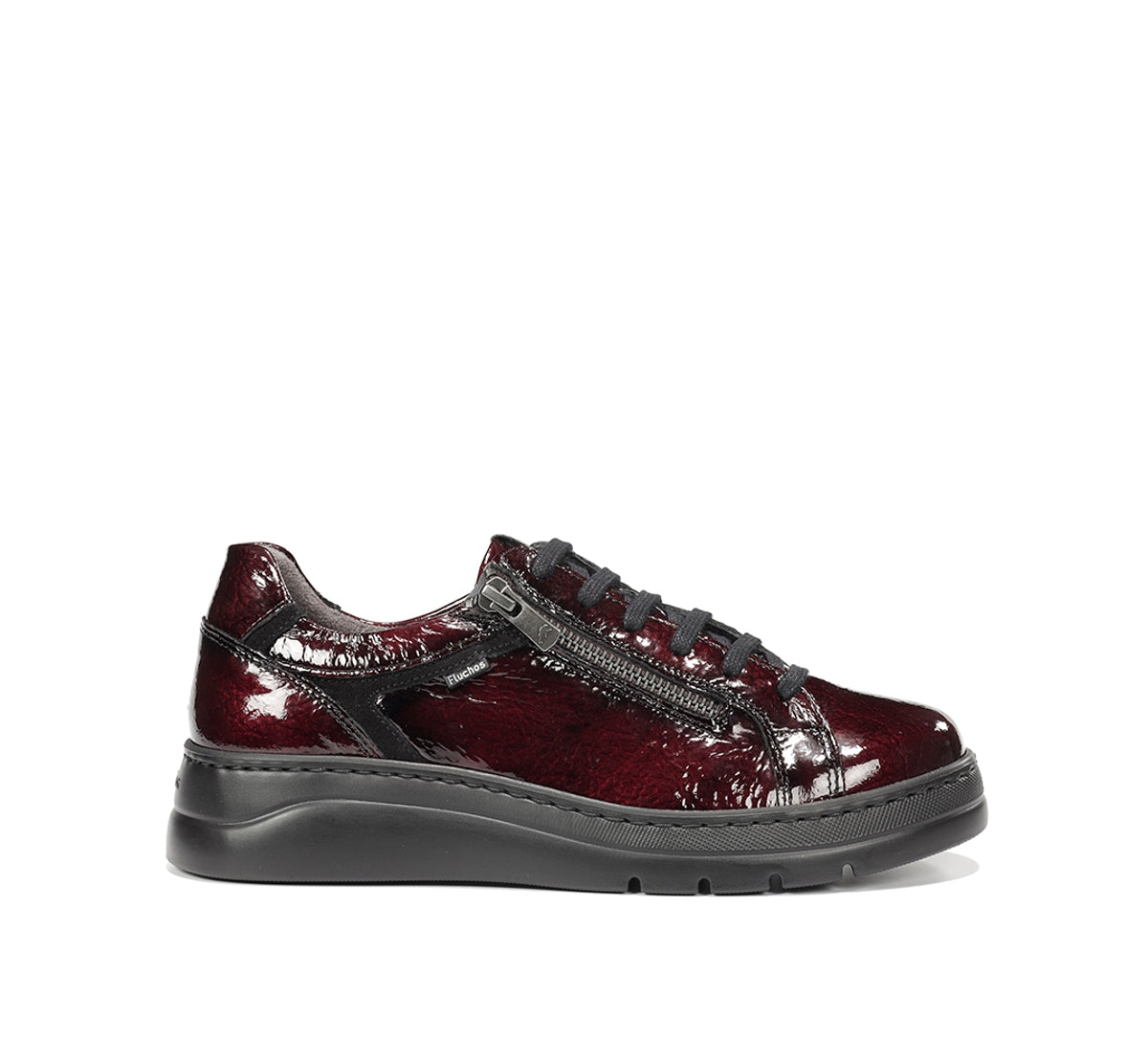 Fluchos Pompas F1666 baskets femme bordeaux cuir