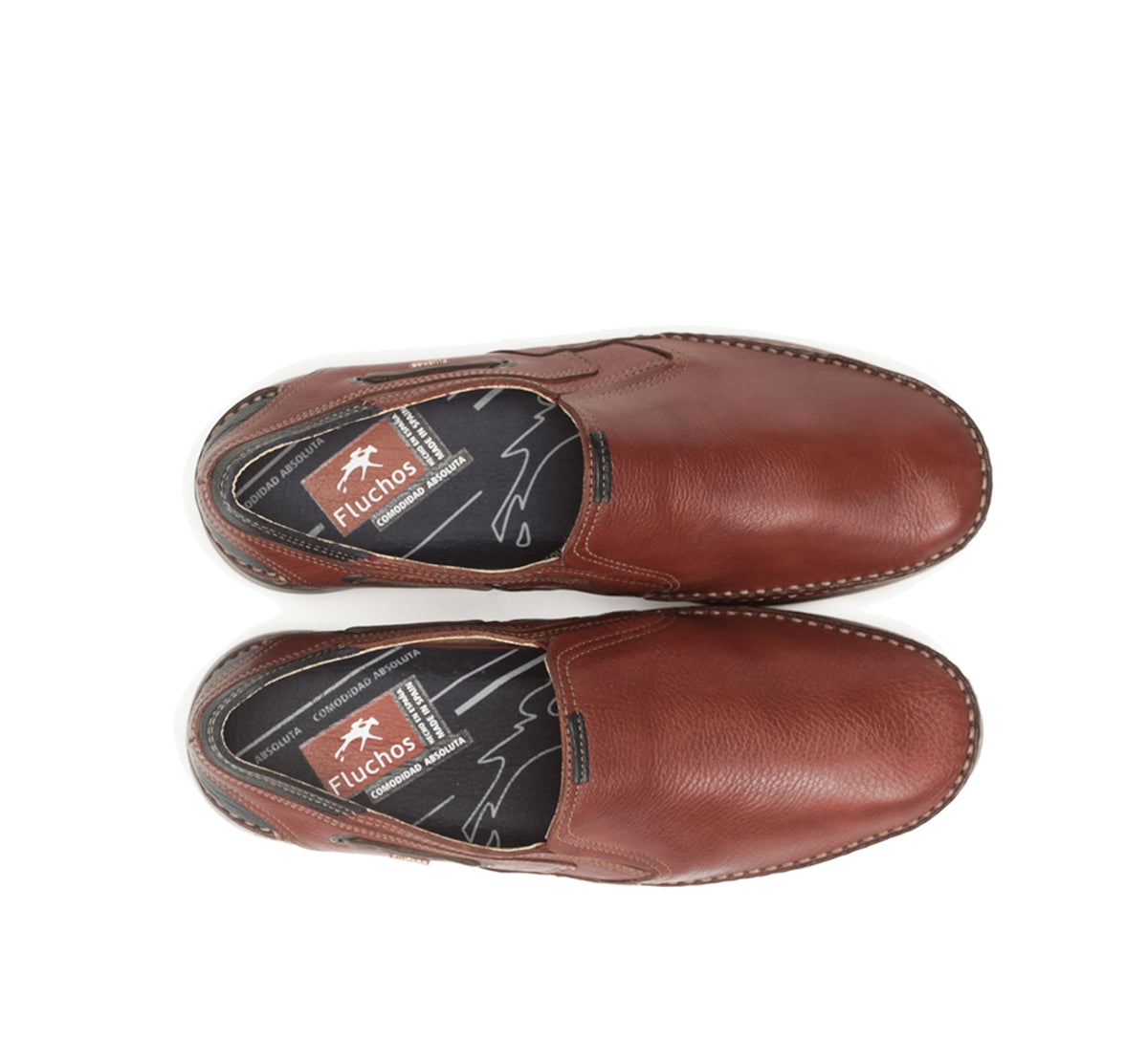 Fluchos Mariner 9883 slip-on homme rouge cuir