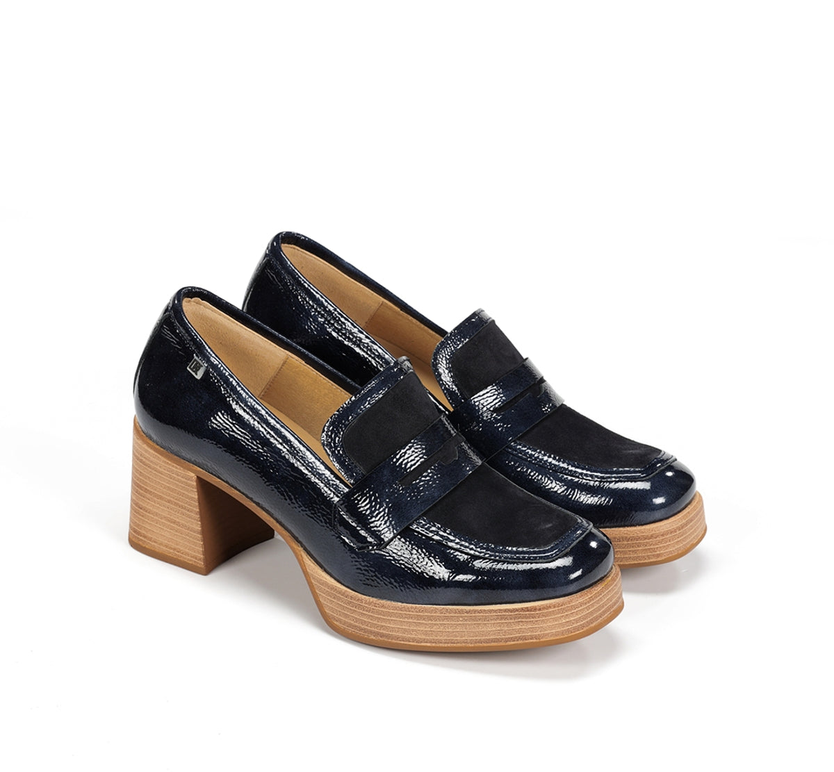 Dorking by Fluchos Cristel D9439 mocassins bleu 38 plateforme