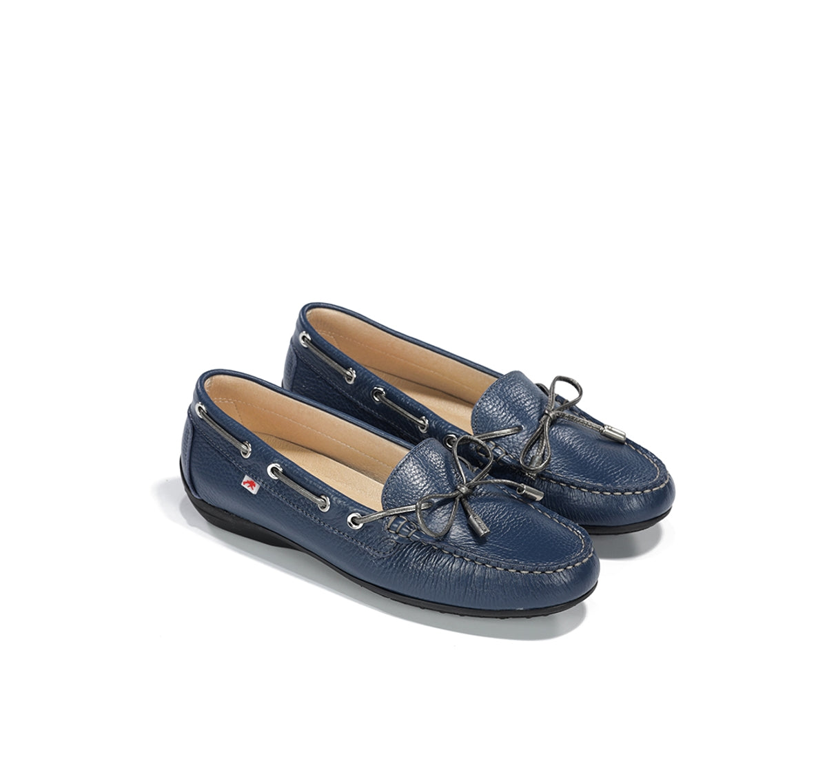 Fluchos Bruni F2158 Mocassin Cuir Bleu Femme