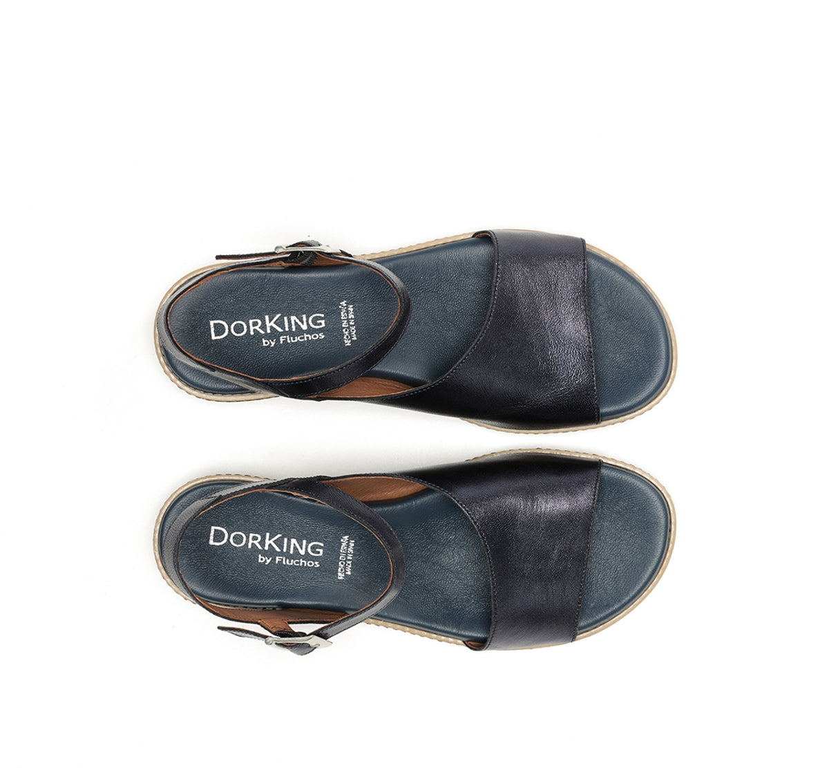 Dorking Espe D8771 sandales femme bleu confort