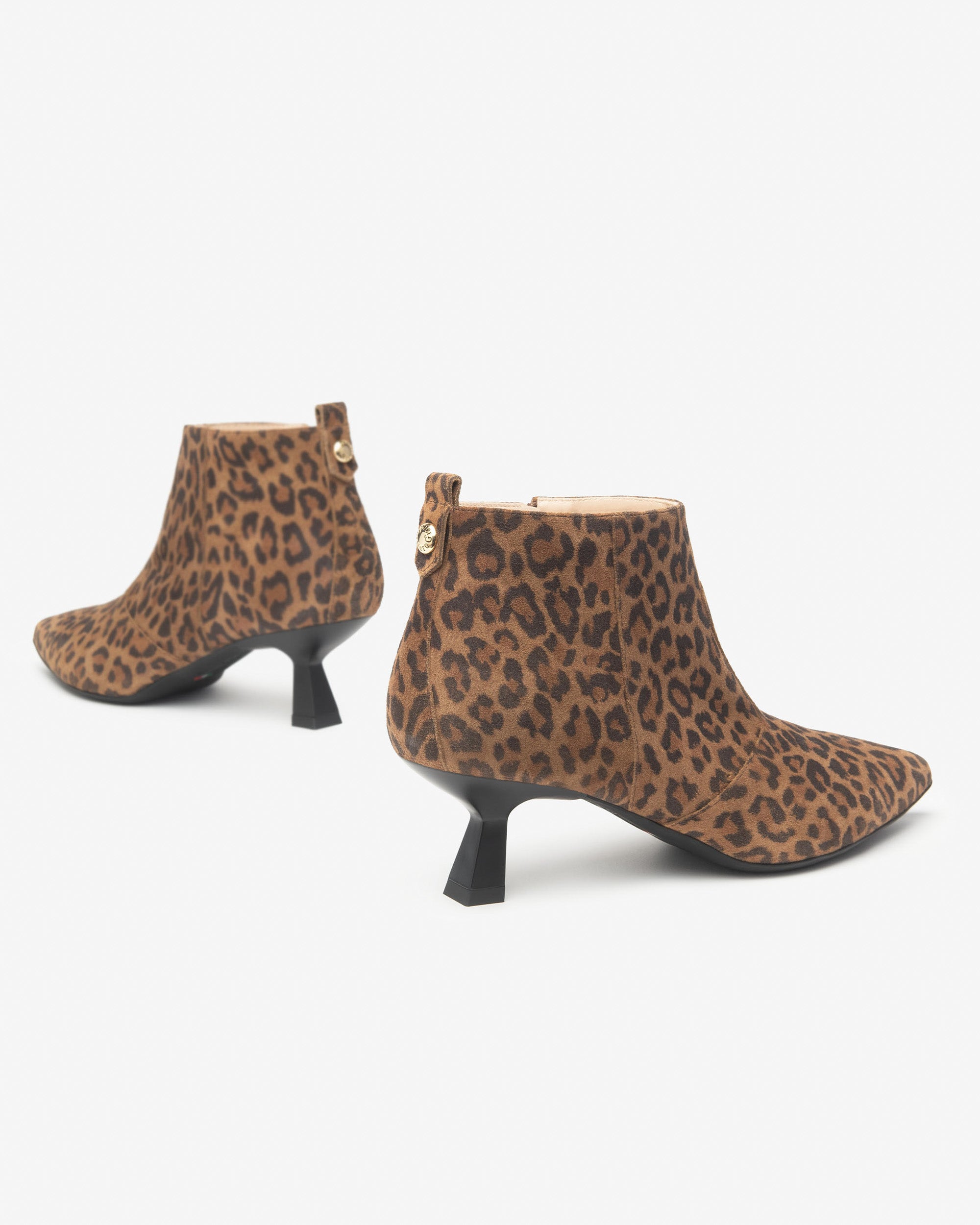 Nero Giardini Bottines femme daim léopard talon 5 cm
