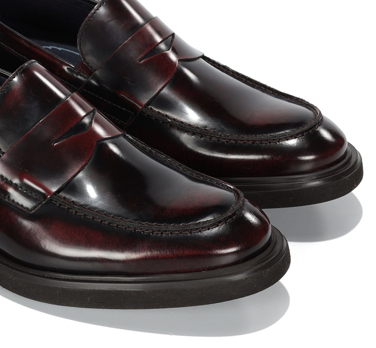 Fluchos Belgas F0633 mocassins bordeaux homme cuir
