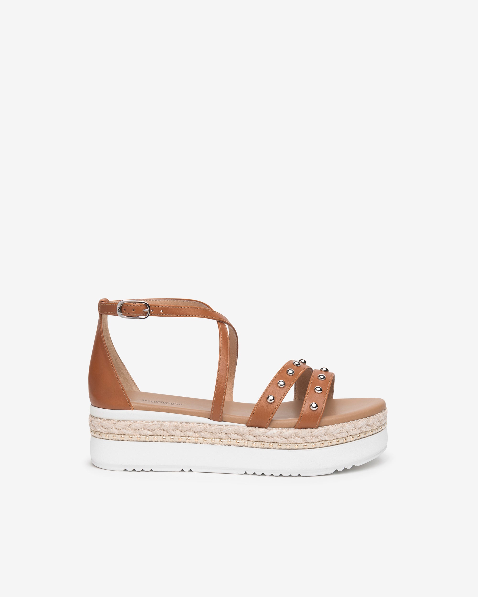 Nero Giardini Sandals sandales cuir femme clous