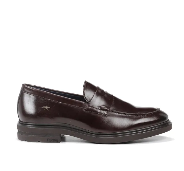 Fluchos Belgas F0633 mocassin homme marron cuir