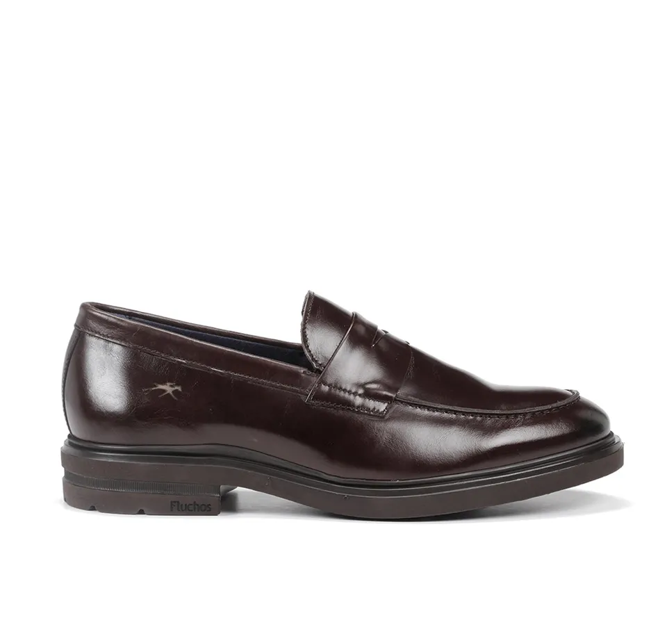 Fluchos Belgas F0633 mocassin homme marron cuir