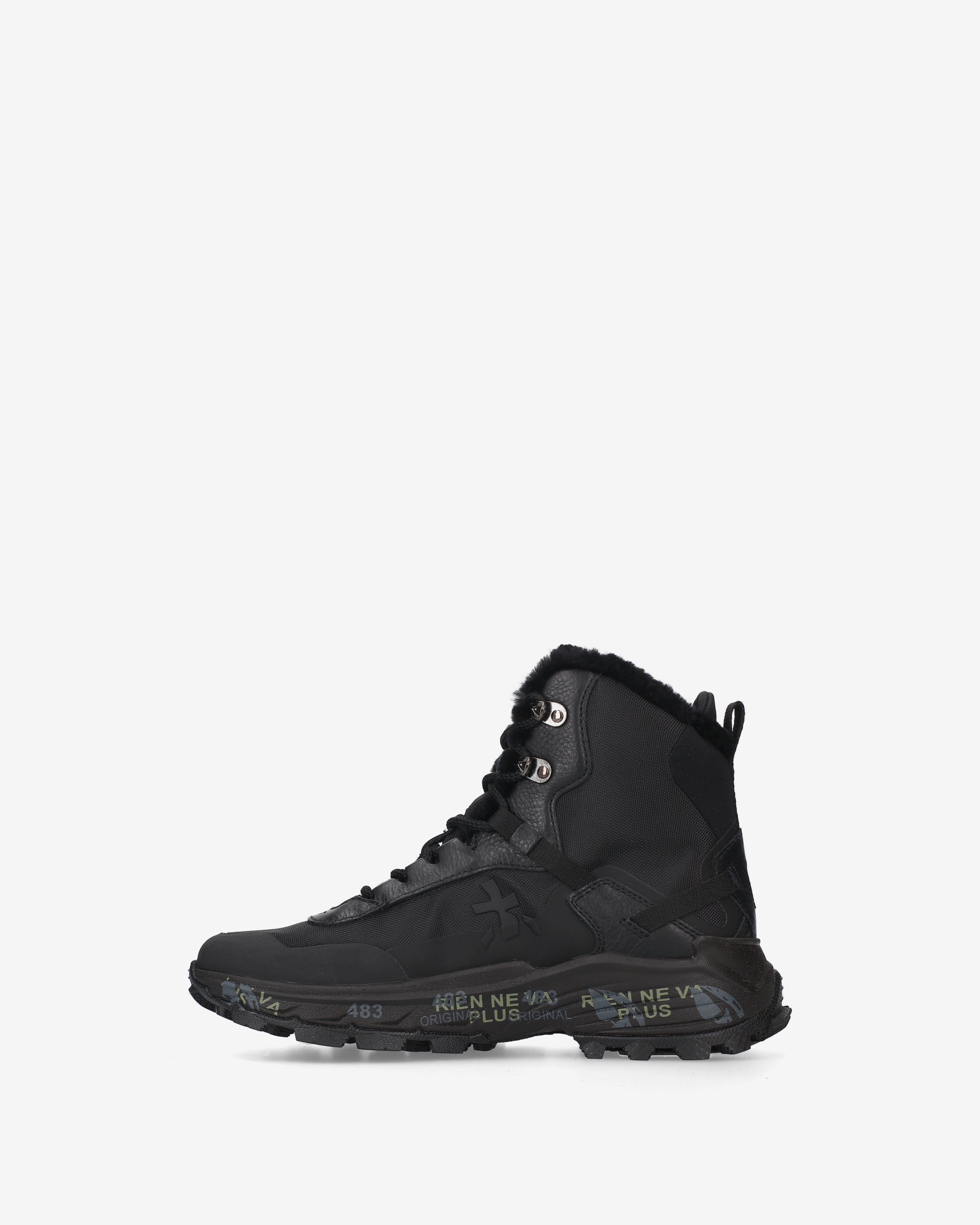 Premiata Trivor 509M Sneakers Noires Fourrure Vibram
