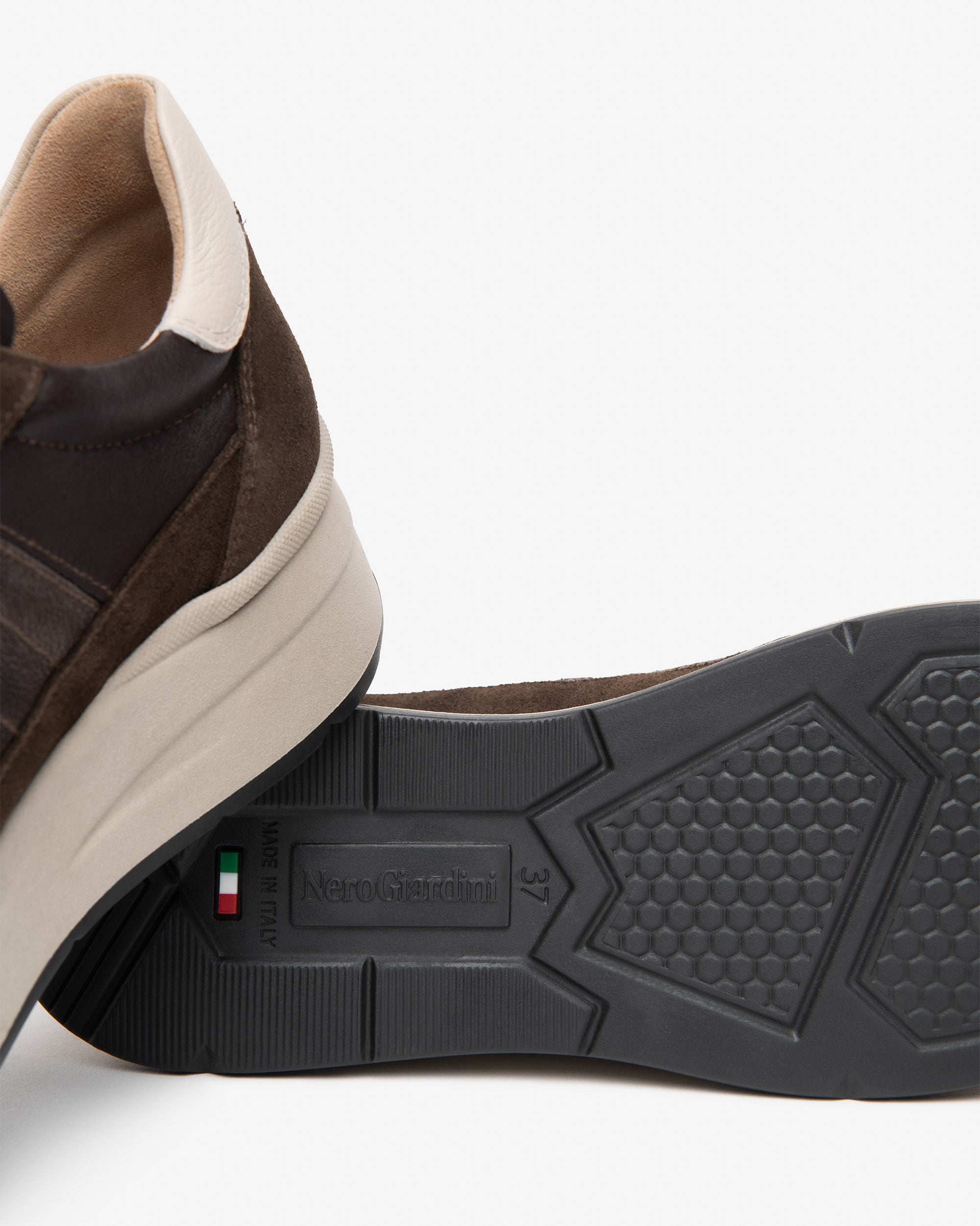 Nero Giardini Sneakers baskets femme cuir plateforme