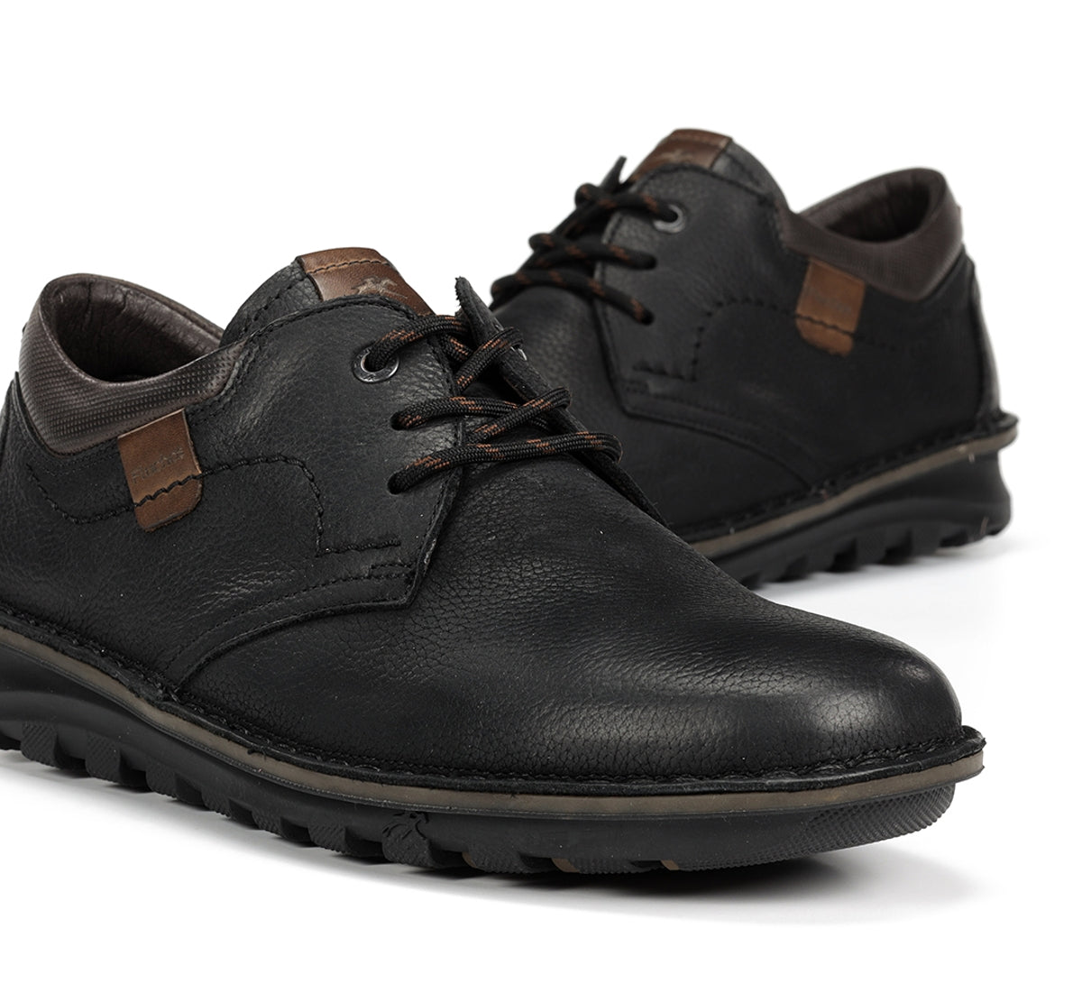Fluchos Alvin F2258 chaussure noir cuir à lacets