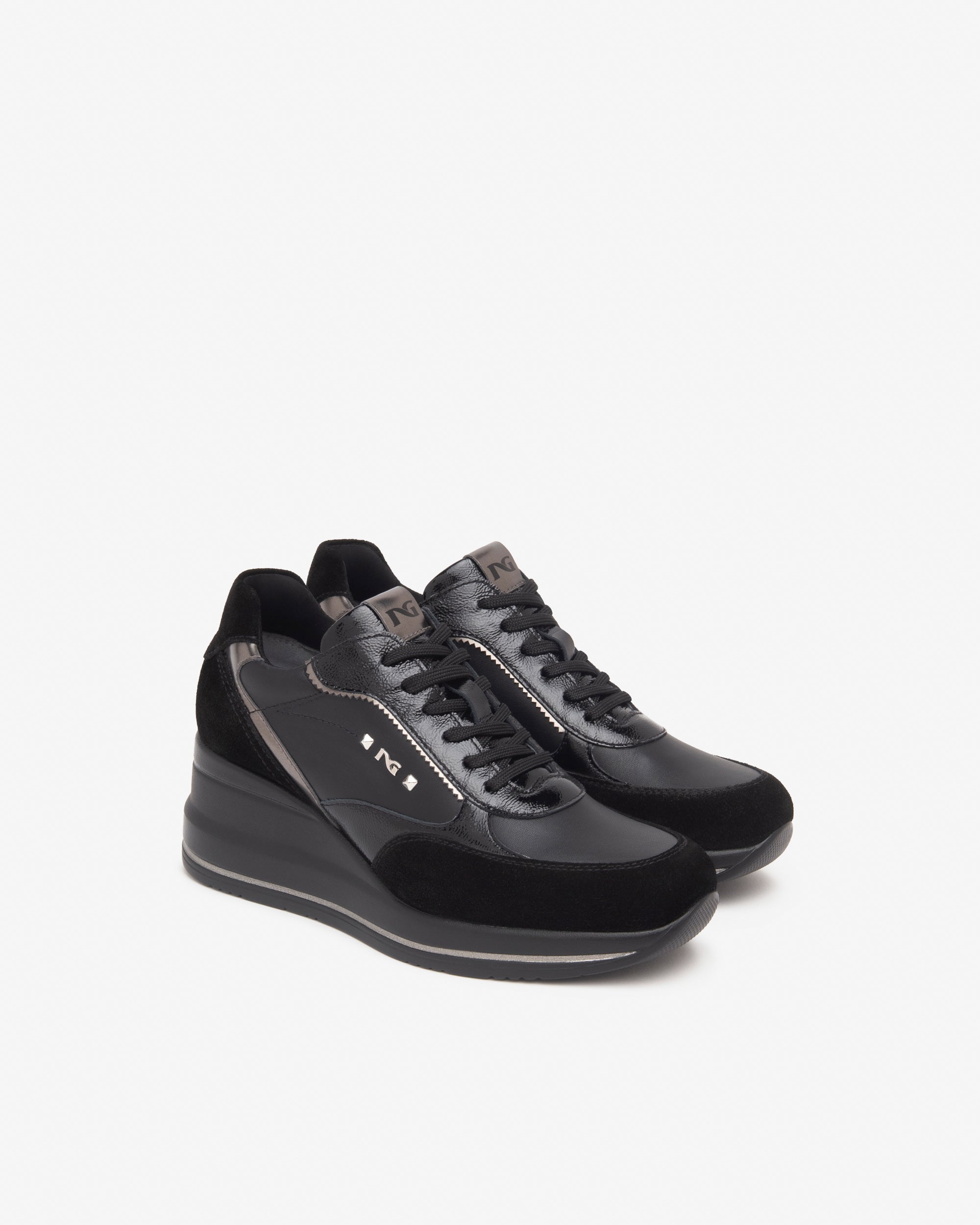 Nero Giardini Sneakers baskets femme daim cuir tissu