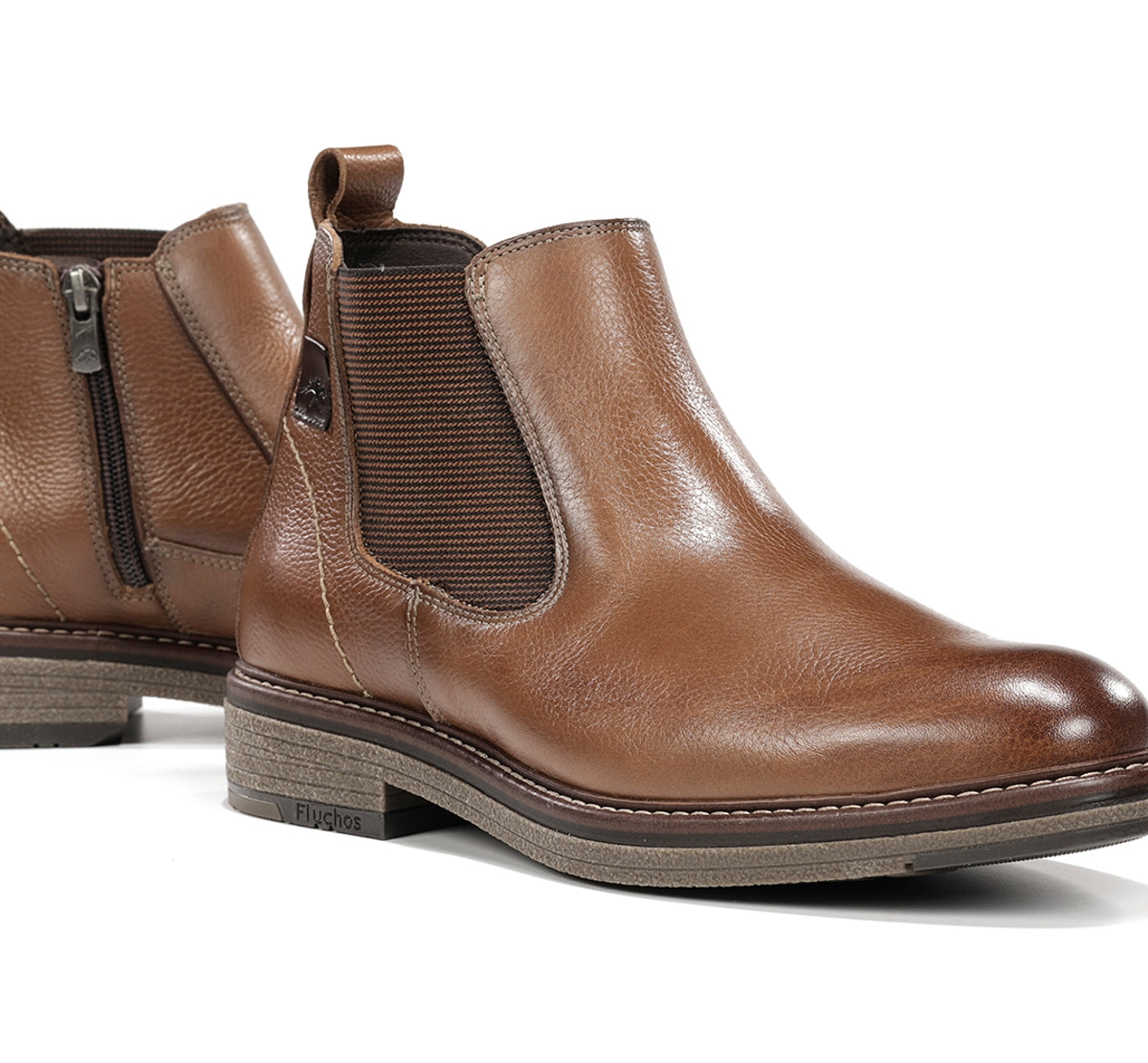 Fluchos Botines Kasper F1817 bottines marron cuir